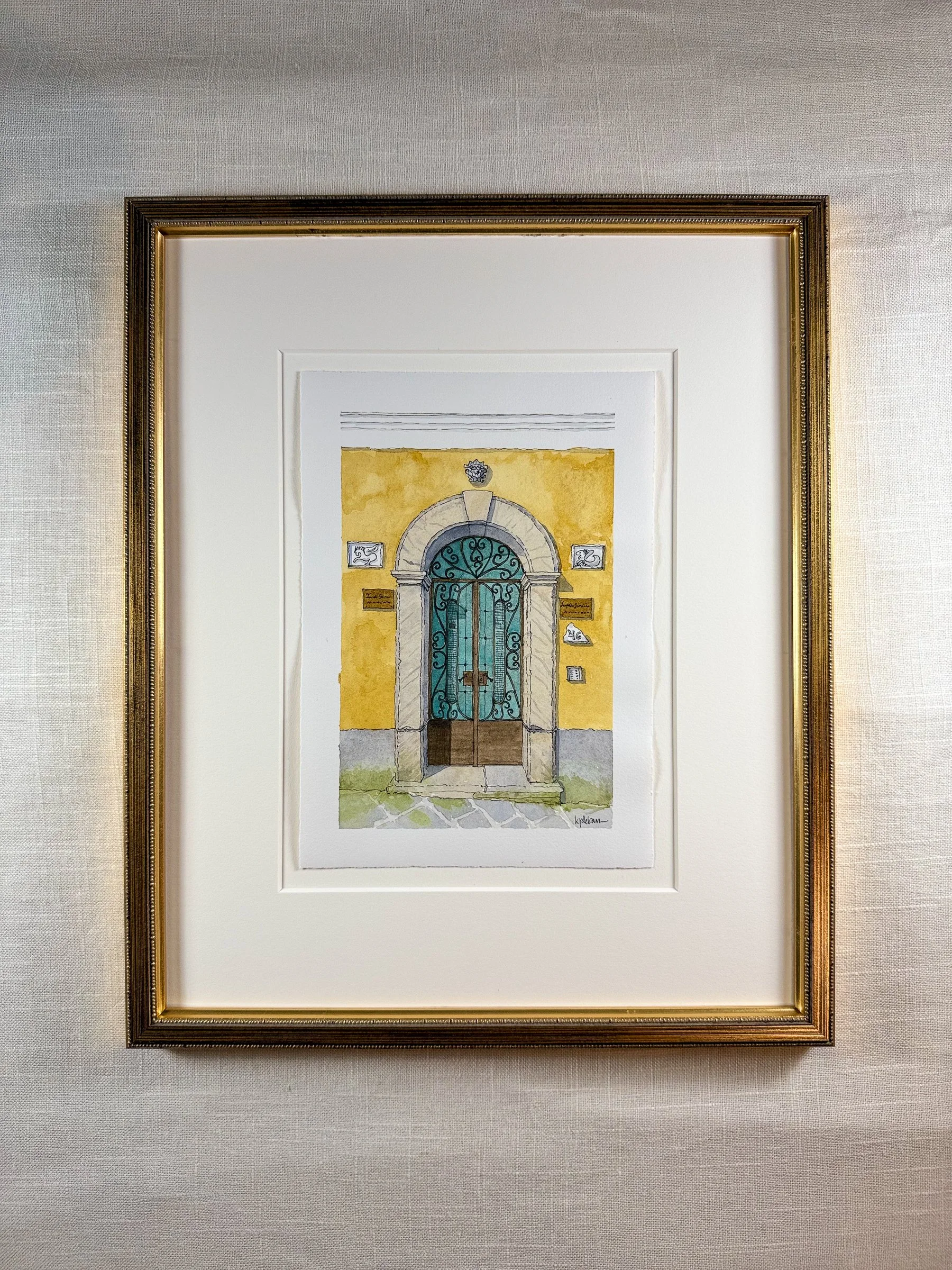 Amalfi Coast Door XI ~ FRAMED Limited Edition