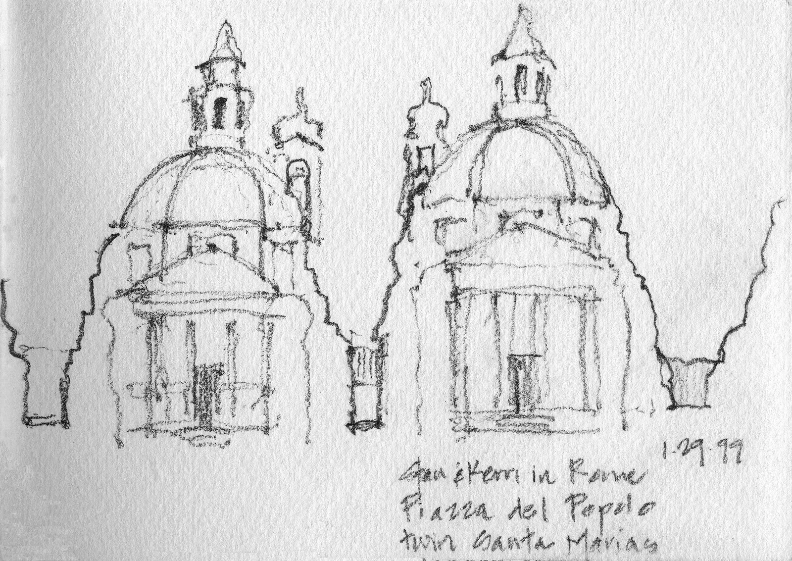 The Twin Santa Marias
Piazza del Popolo, Rome, Italy