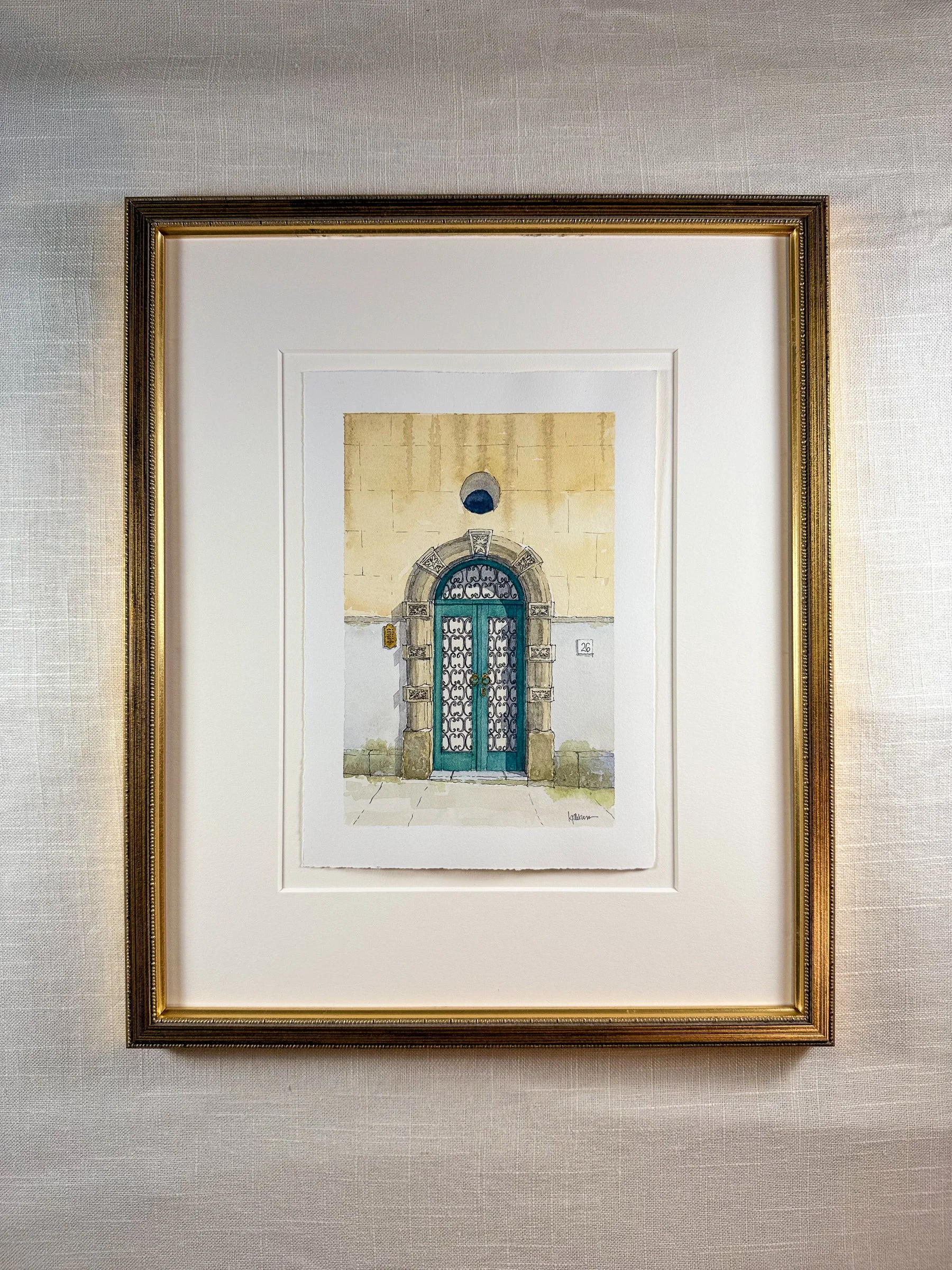 Amalfi Coast Door III ~ FRAMED Limited Edition