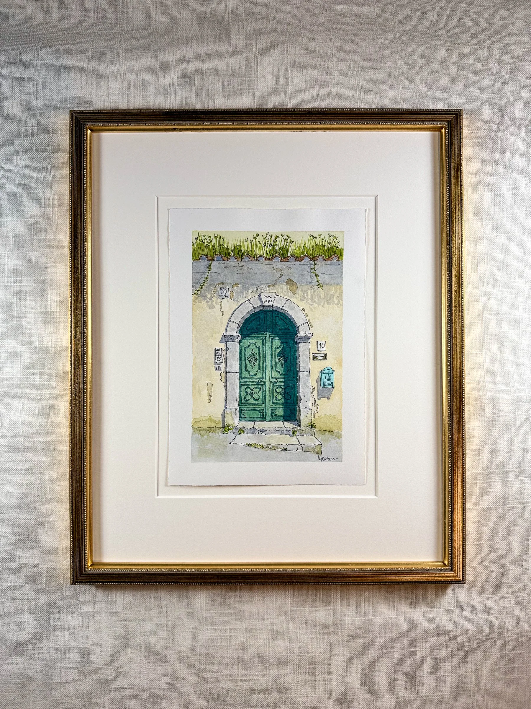 Amalfi Coast Door I ~  FRAMED Limited Edition