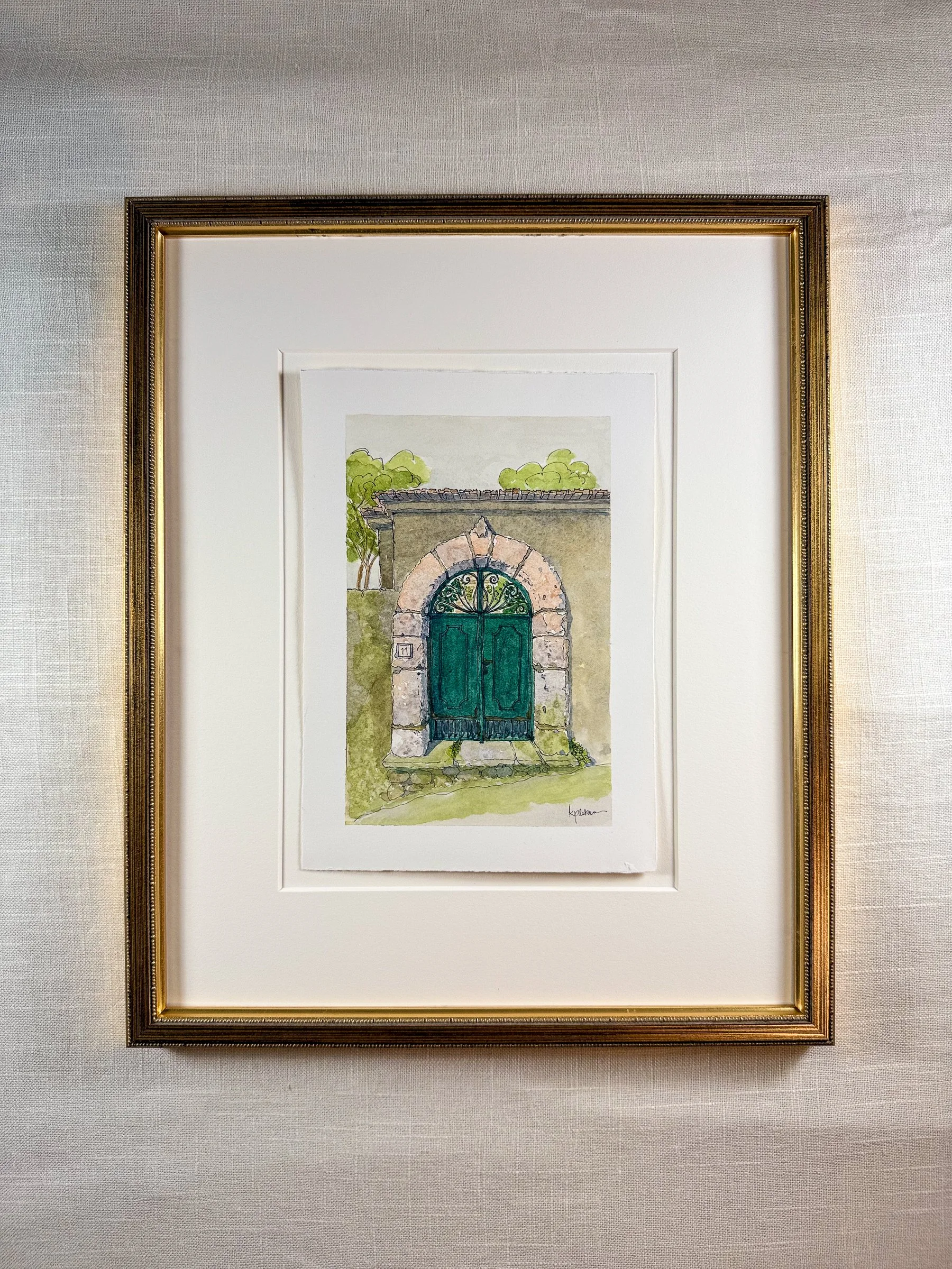 Amalfi Coast Door X ~ FRAMED Limited Edition