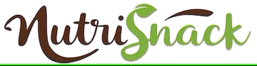 NutriSnack logo with brown and green text