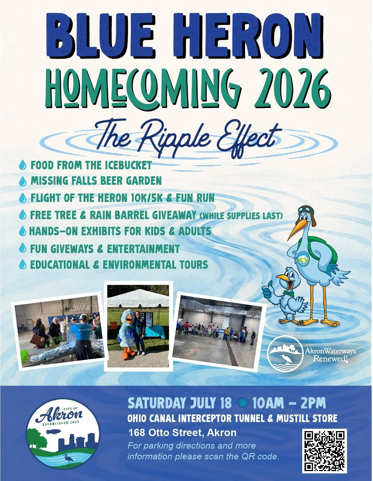 Blue Heron Homecoming &amp; Race - The Ripple Effect