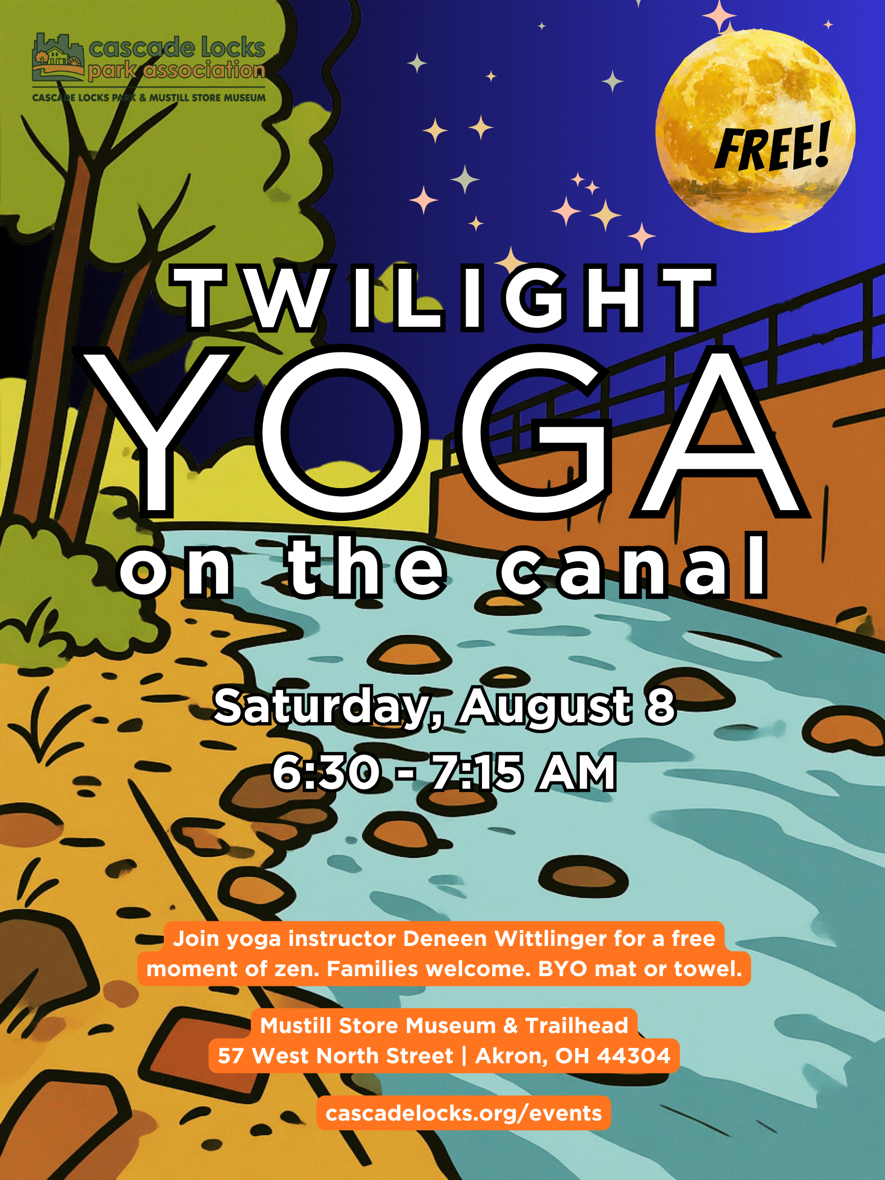 Twilight Yoga on the Canal