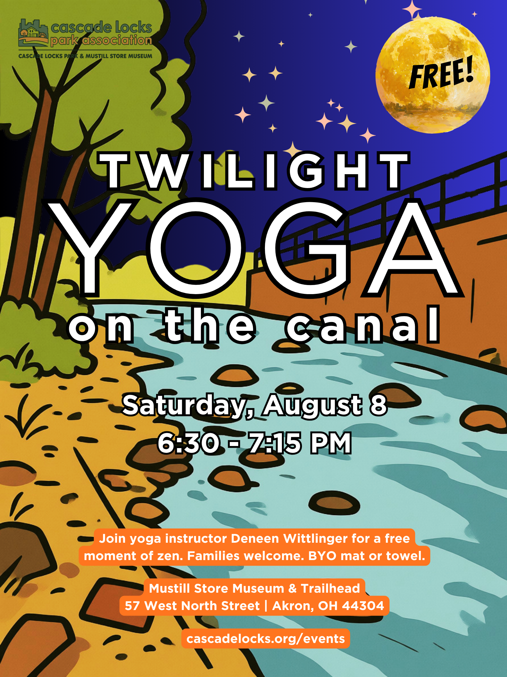 Twilight Yoga on the Canal