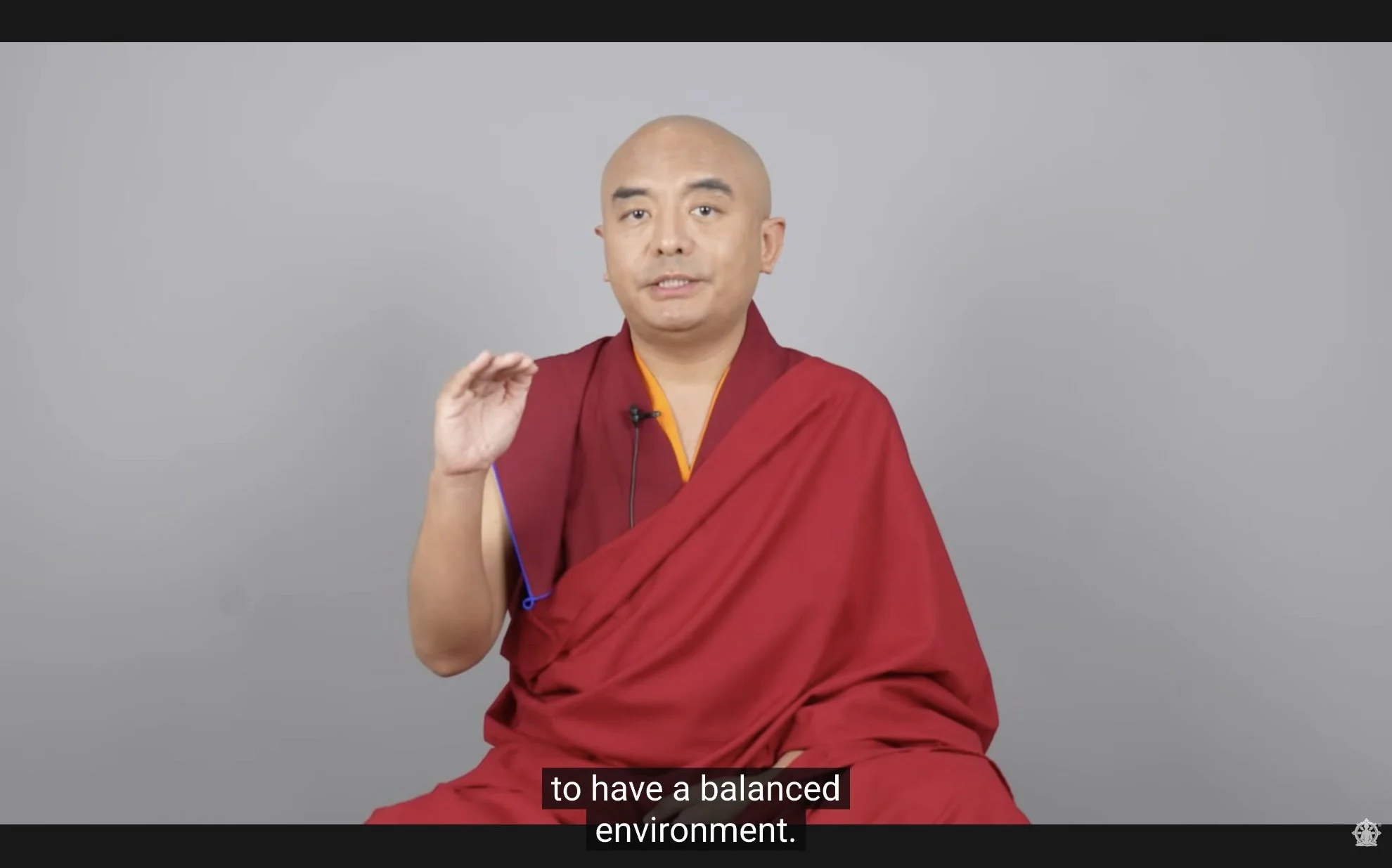 Mingyur Rinpoche speaking about care for the natural environment