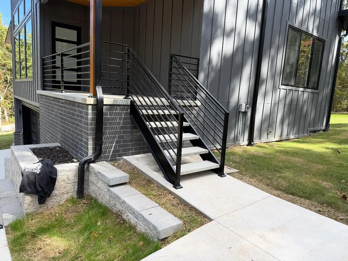 Staircase available!!! Concrete steps, metal and floating!!! #custom #build