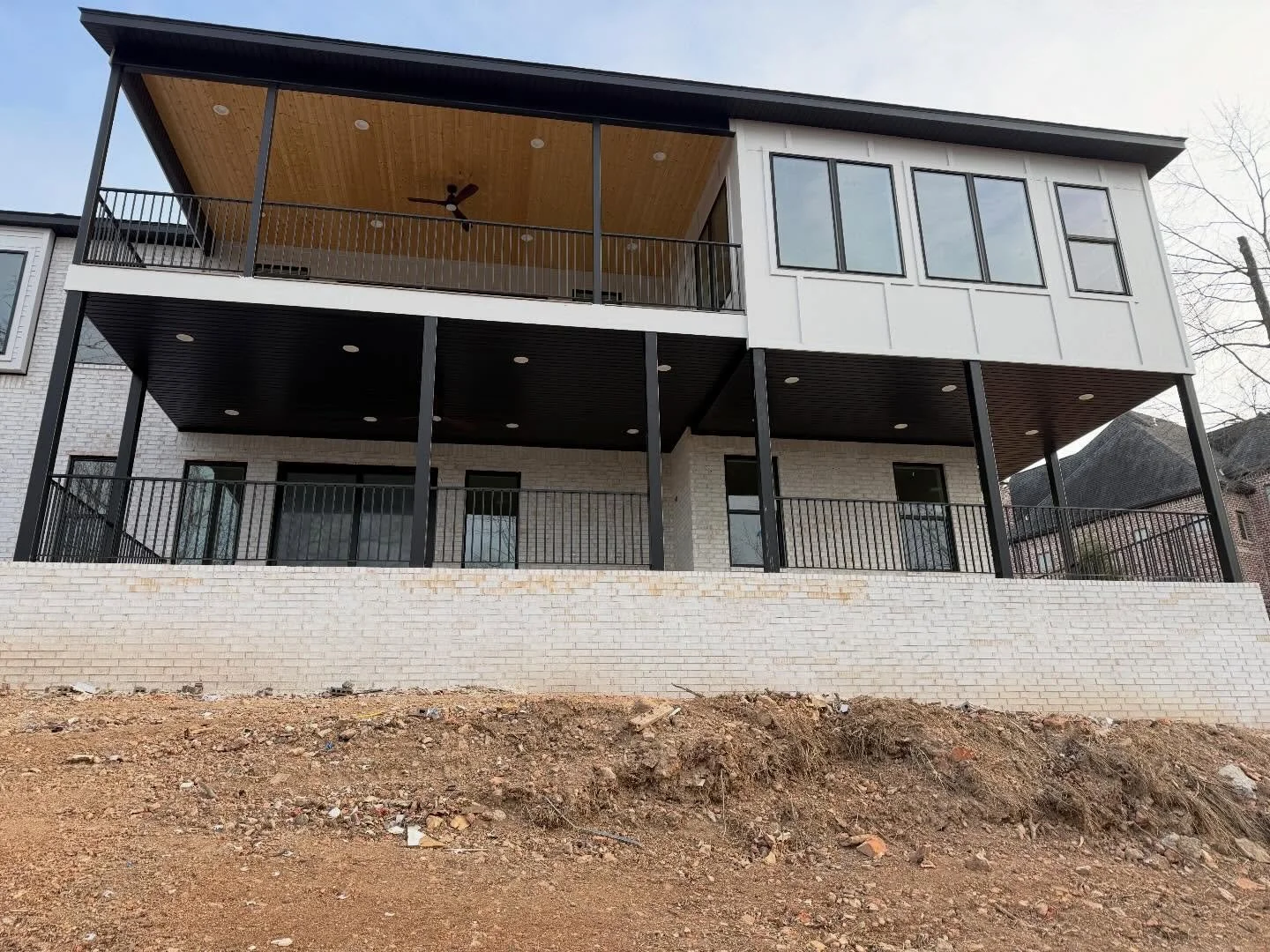 Metal railing along with metal post installed!! #welder #custom #otweld