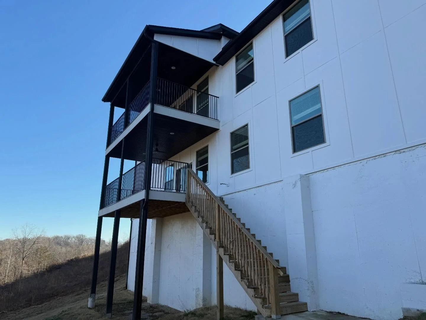 Tile decking and metal railing! Somethings just go hand and hand! #welder #custom #otweld