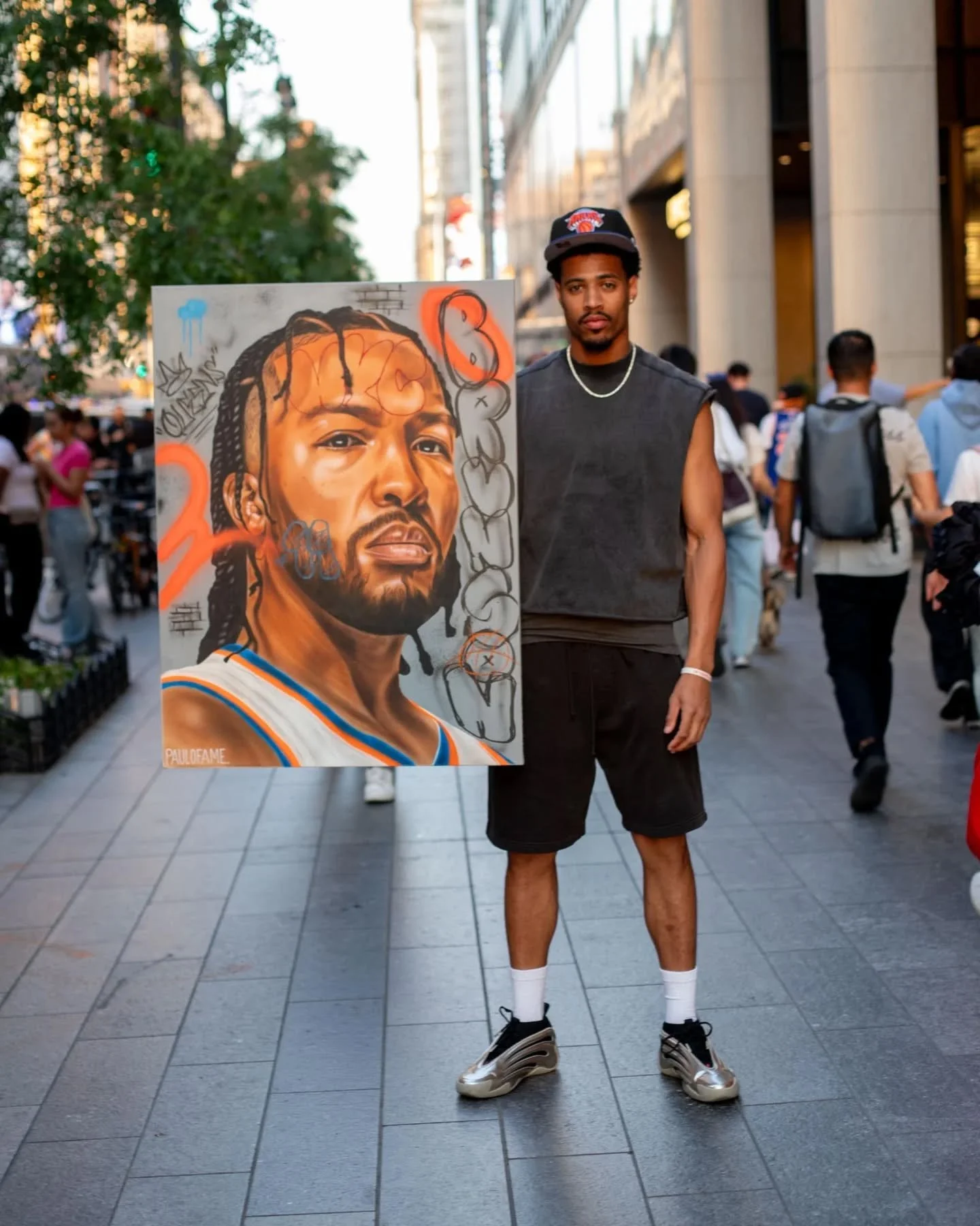 I feel like if I could take portraits of 75% of the people in New York City if I had the time and chance to. These shots were taken before game 2 of the Knicks vs Spurs NBA finals game. It was an away game but Madison Square Garden was still packed. 