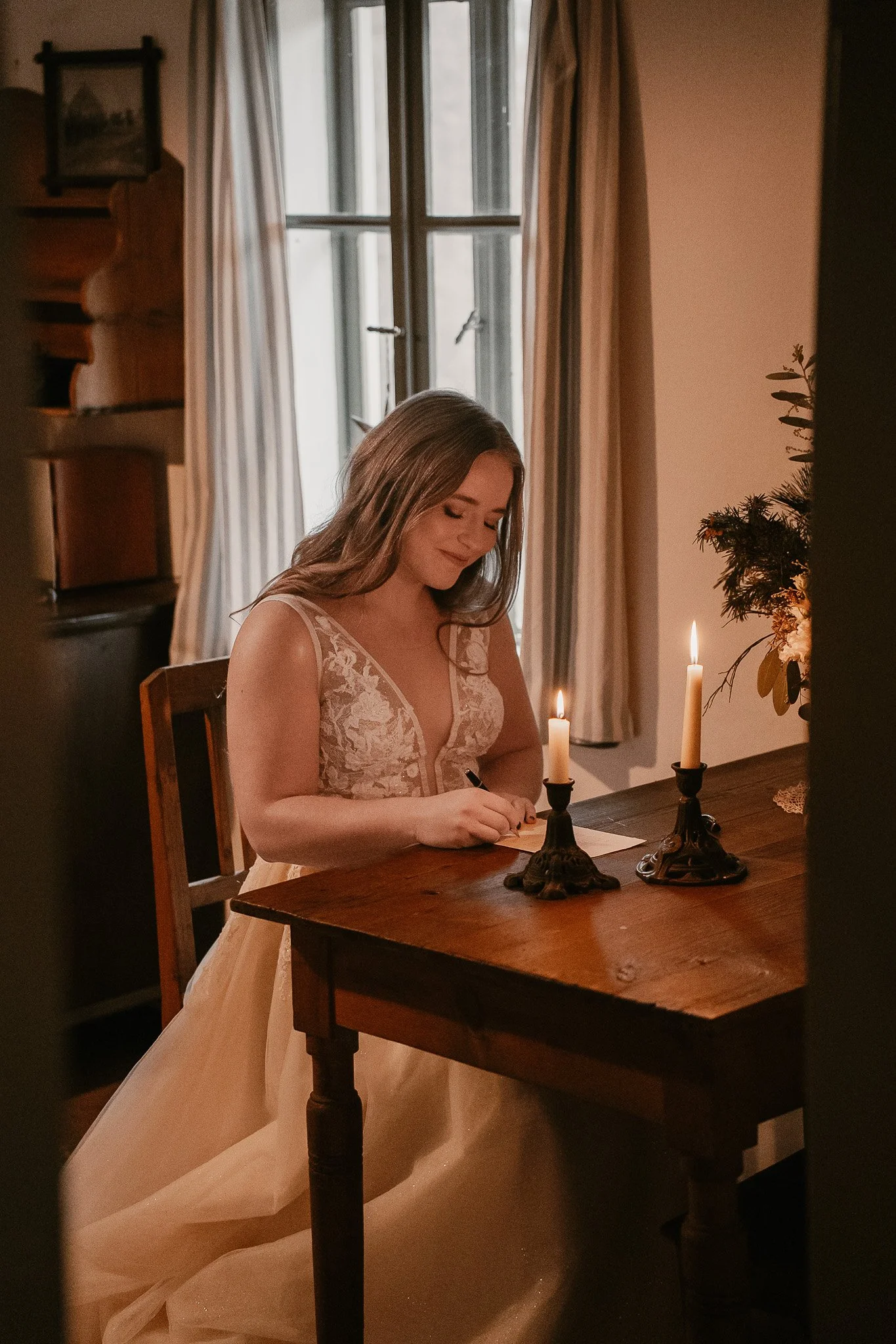 Elopement photography at Czech solitude. Vintage style