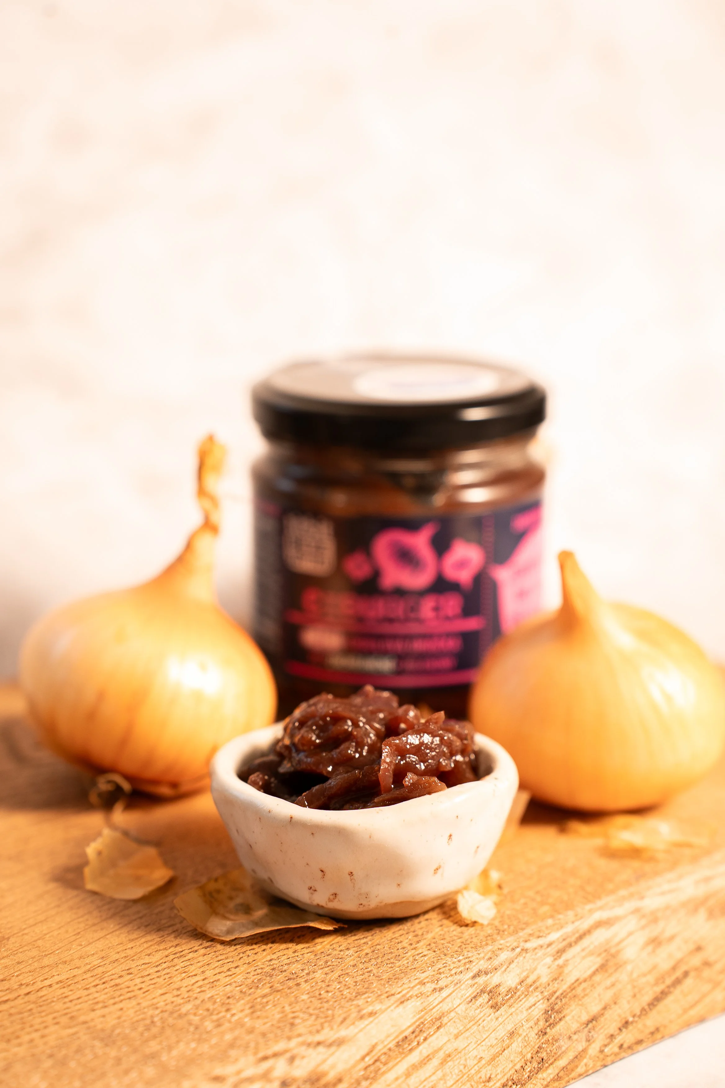 Produktová fotografie cibulová marmeláda
