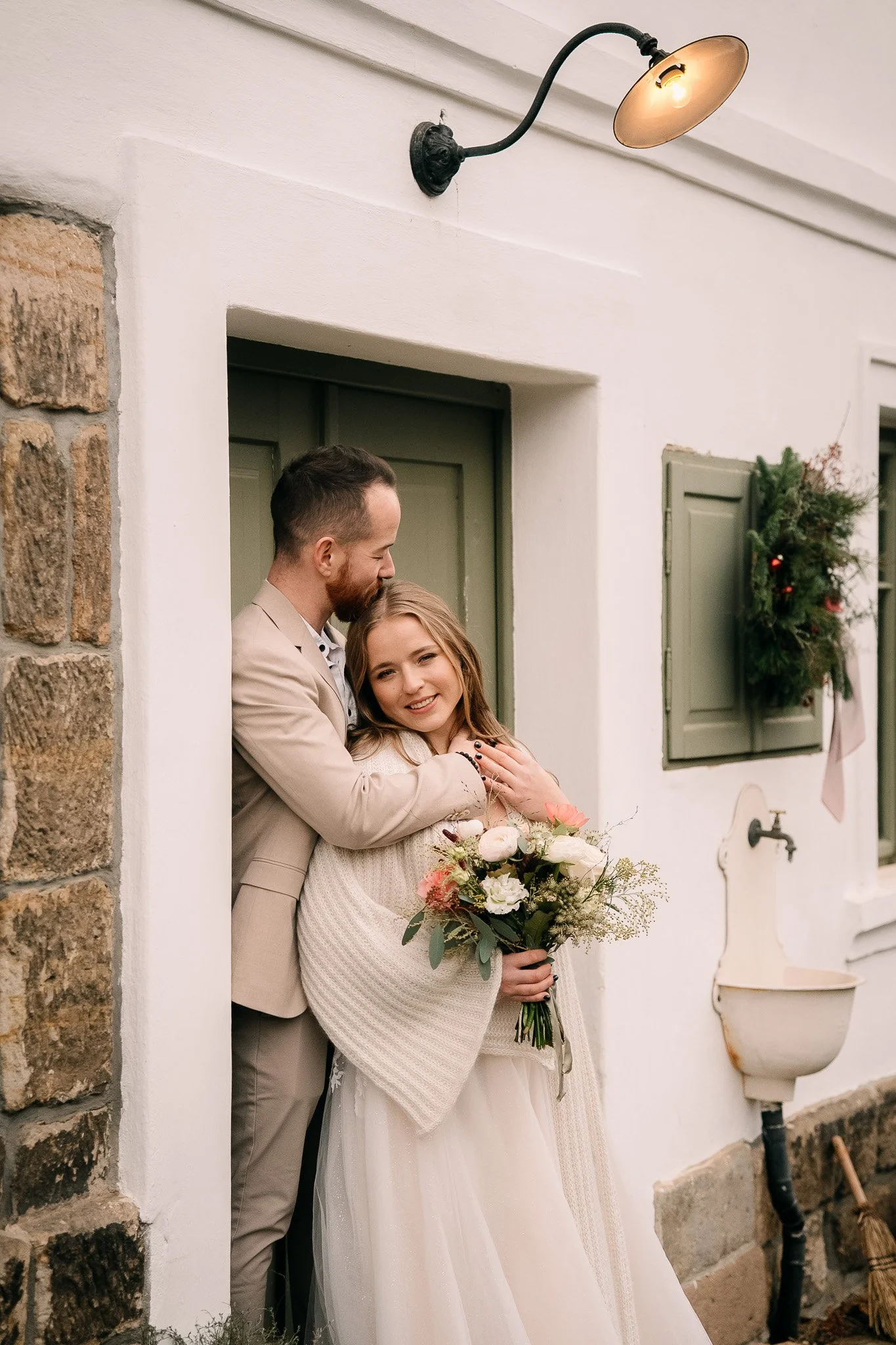 Elopement photography at Czech solitude. Vintage style