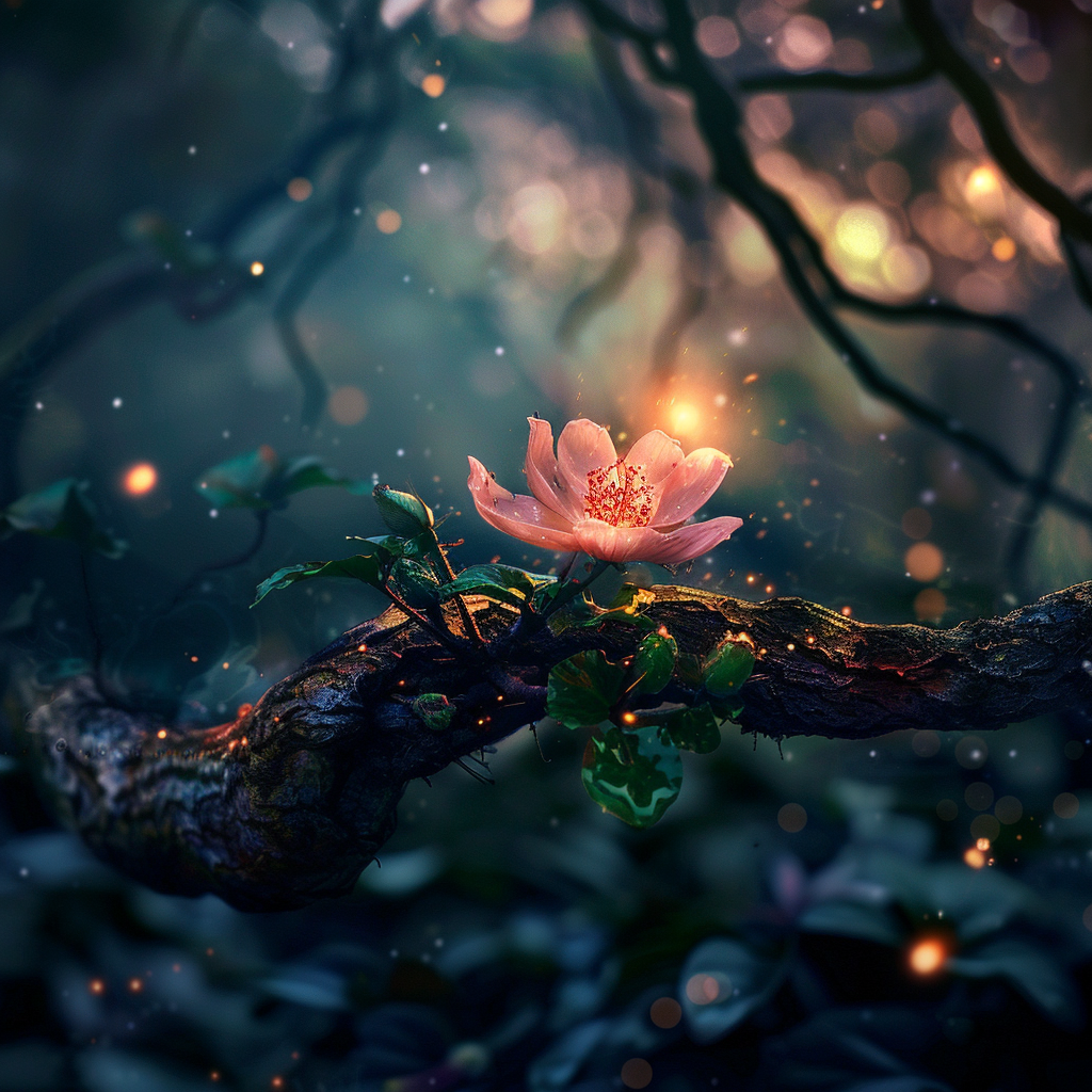 nitabauer_magical_flower_growing_from_a_tree_branch_6844dfe0-d997-4ca6-884b-8f6b6dd12ef4.png