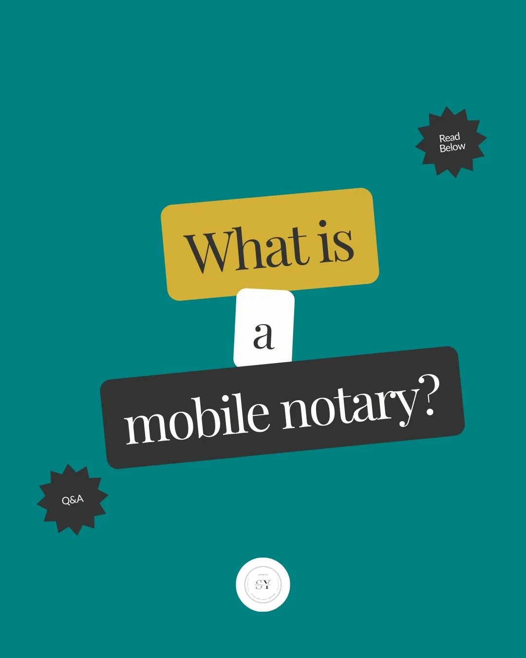 A mobile notary is a Notary Public who travels to you to notarize your documents instead of you going to an office.

Mobile notary services are ideal for:
✔️ Busy professionals
✔️ Families &amp; caregivers
✔️ Seniors or individuals with limited mobil