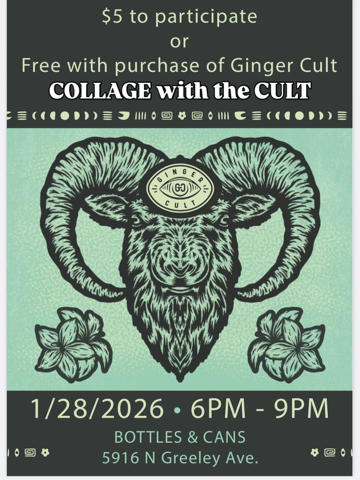 Come collage and hang and party with us. Support local and get crafty with us! We will be up @bottlesandcanspdx on Wednesday, 1/28/26 6-9pm for another collage night! Hope to see you there!