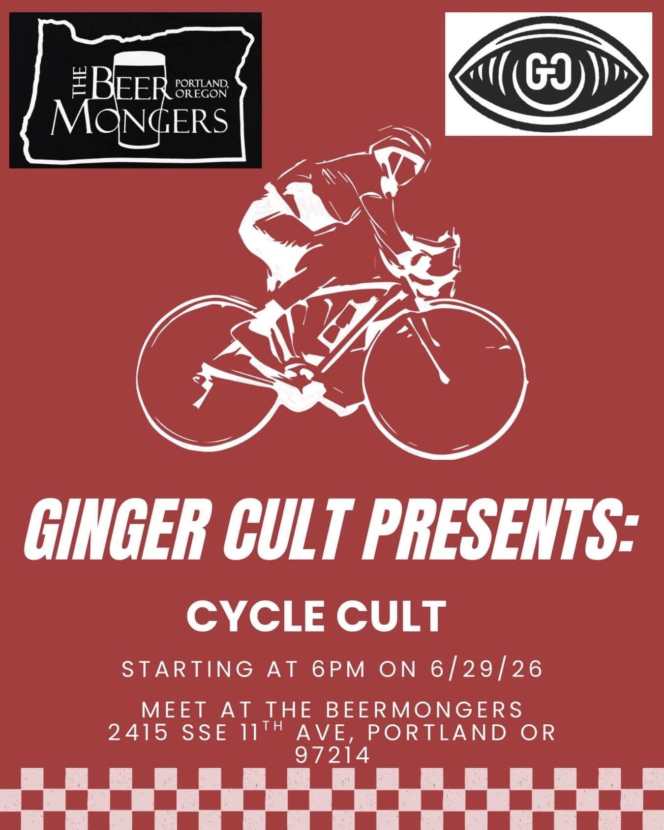 GINGER CULT PRESENTS: CYCLE CULT

A monthly social bicycle pilgrimage through the glowing corners of the city. We&rsquo;ll ride together between gathering places, hidden patios, strange landmarks, and friendly neighborhood spots while chasing the mys