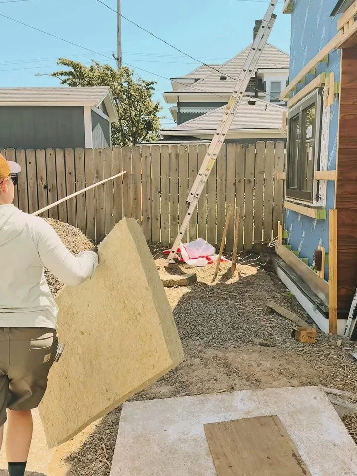 Siding is finally going up. We&rsquo;re only a few panels in, but already stoked on how this is turning out. This high-performance DADU in Bellingham is getting the full treatment&mdash;continuous exterior insulation, meticulous air sealing, and shar