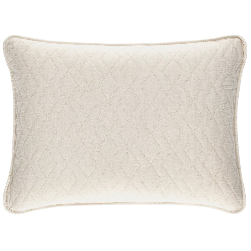 Birdie Natural Cotton Quilted Sham