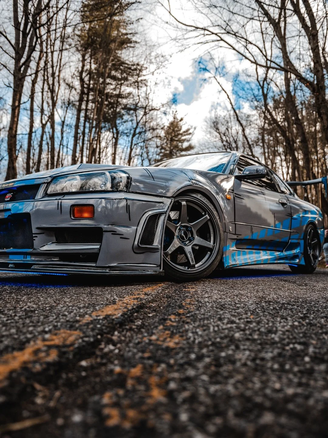 This one is unreal in person! 

Paul Walker inspired 1998 Nissan Skyline R34, hand painted by @wrapsrwack, and it&rsquo;s the centerpiece of the @drivefundogood raffle.

If you&rsquo;d like a shot at owning it, the raffle is LIVE right now on DriveFu