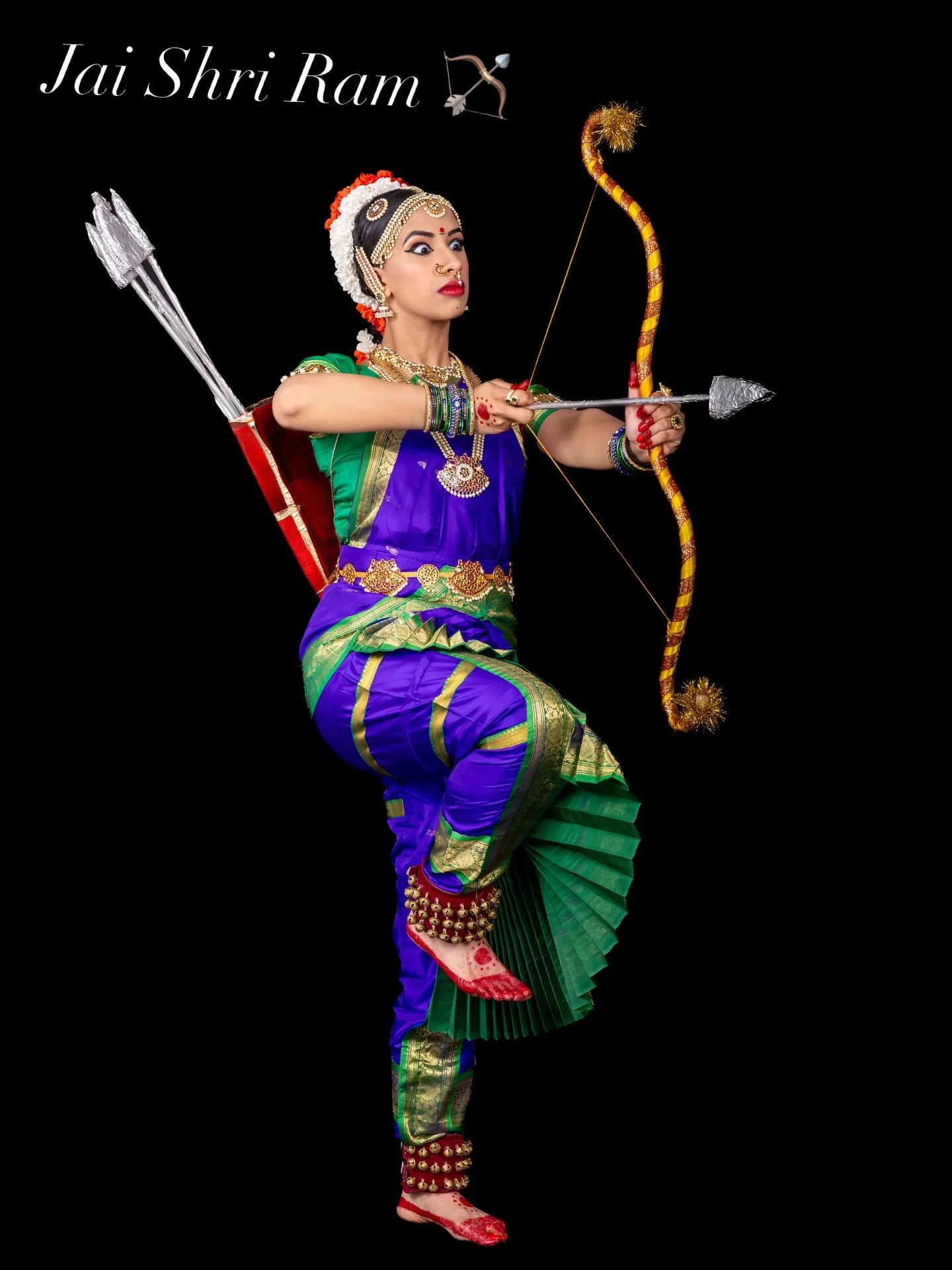 Where devotion meets dance: an offering to Lord Rama 🙏Happy SriramaNavami!

#lordrama #happysriramanavami #bharatanatyam #dance #jaishriram