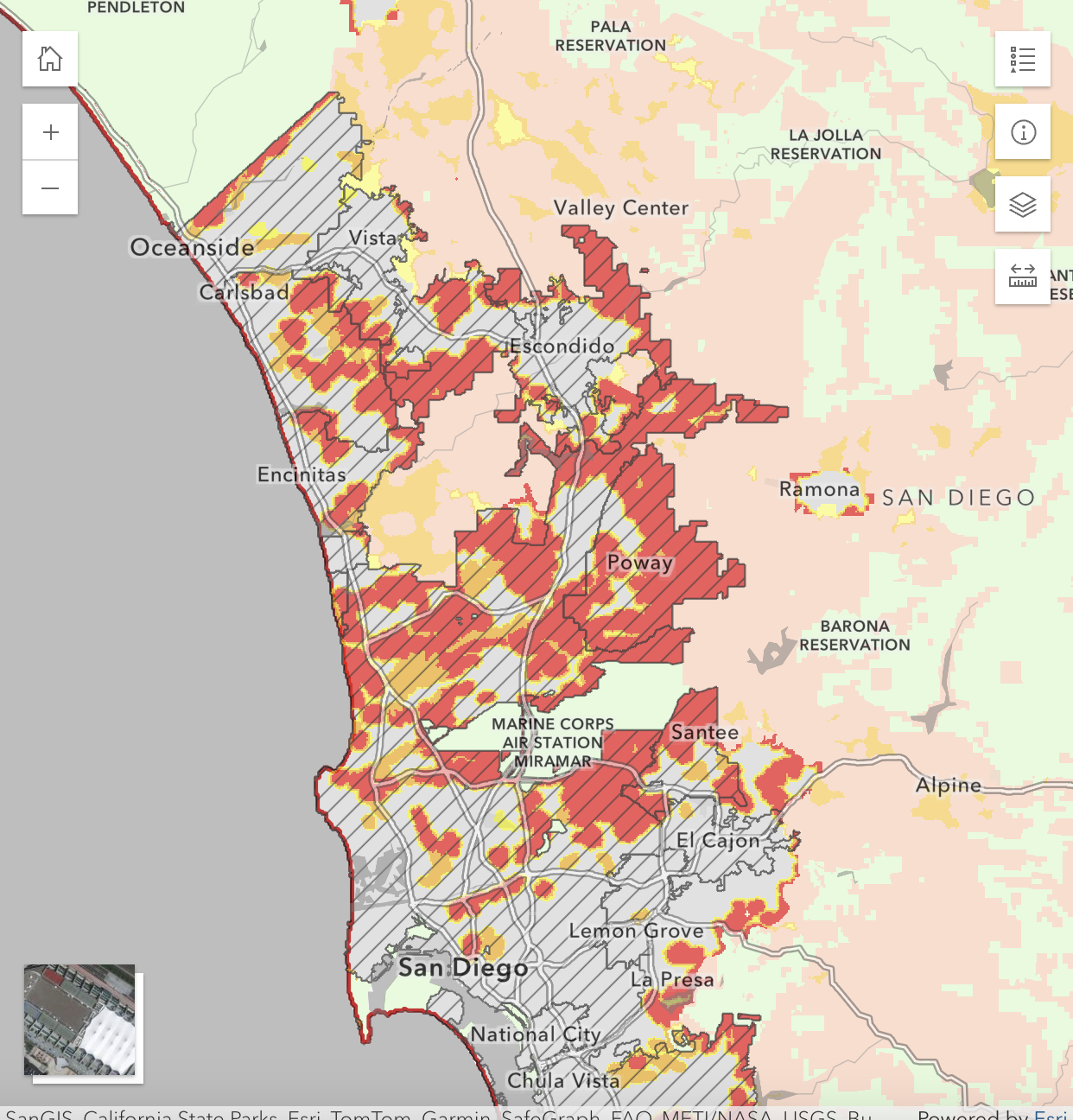 San Diego County Fire Zones Updated