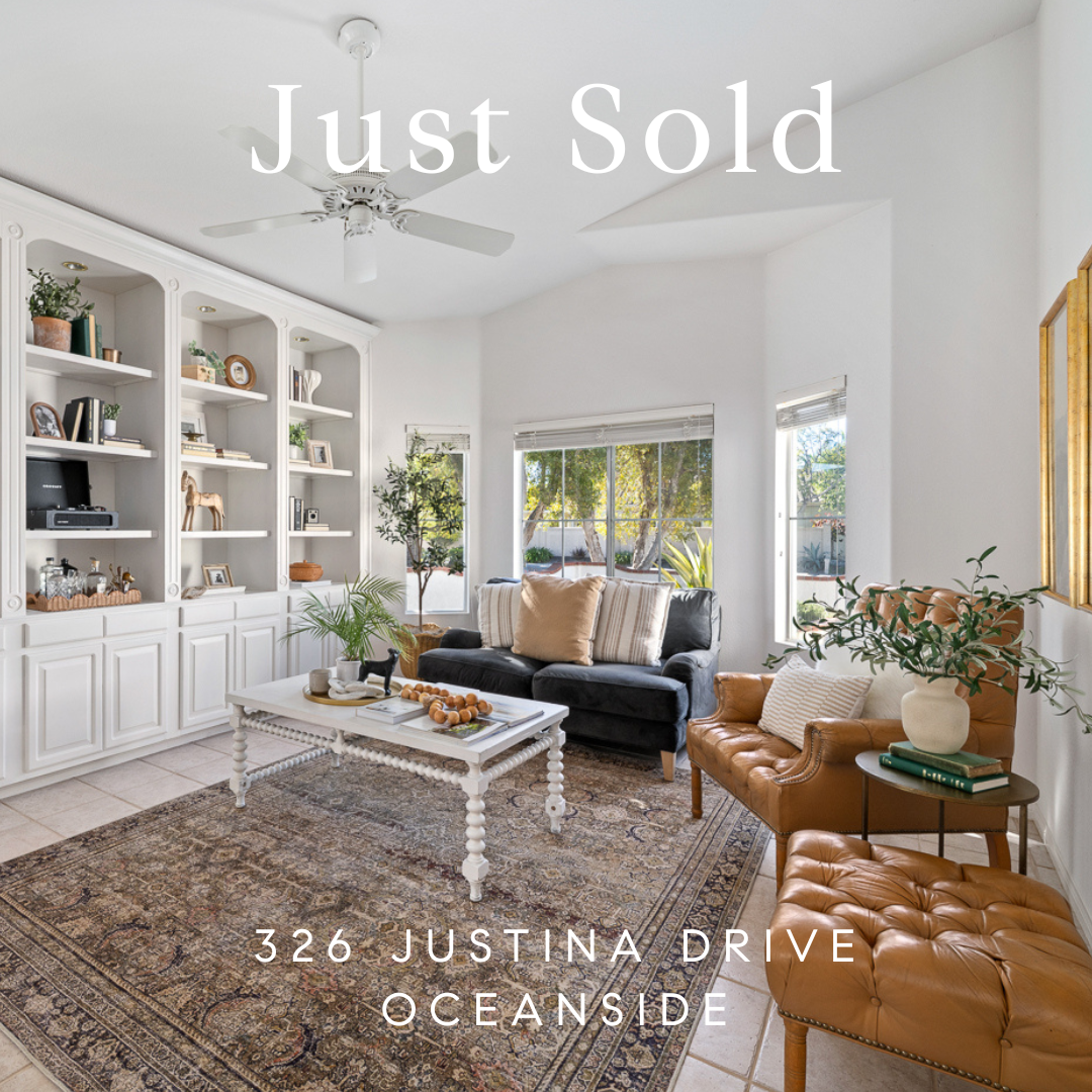 Just Sold! 326 Justina Drive, Oceanside