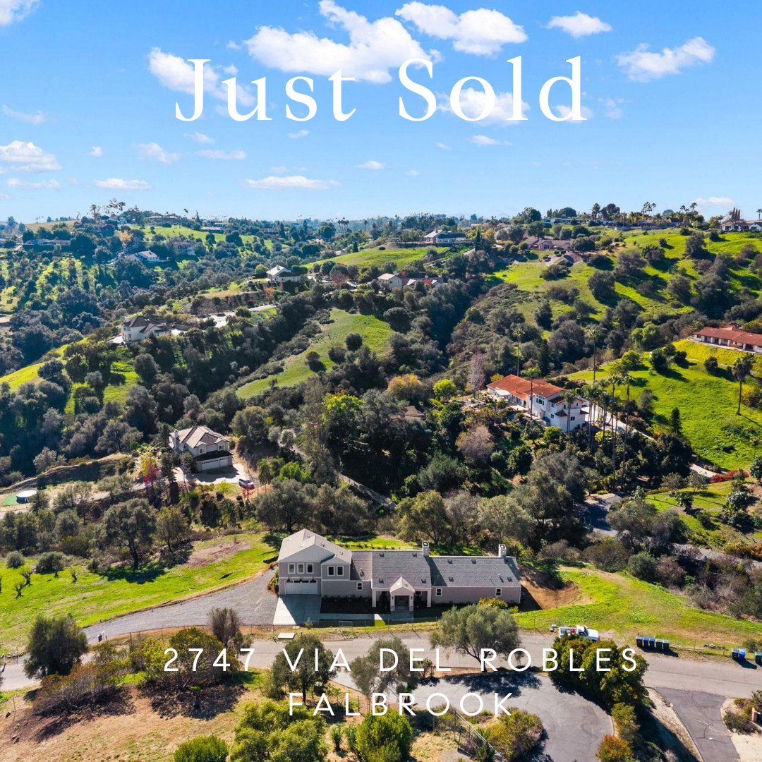 Just Sold! 2747 Via Del Robles, Fallbrook