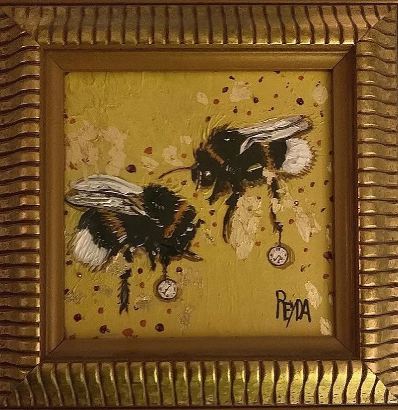 Bees, oil. Missed World Bee Day; every day we should honor, respect and protect our pollinators.
#bees #oilpainting #pollinators #traditionalart
