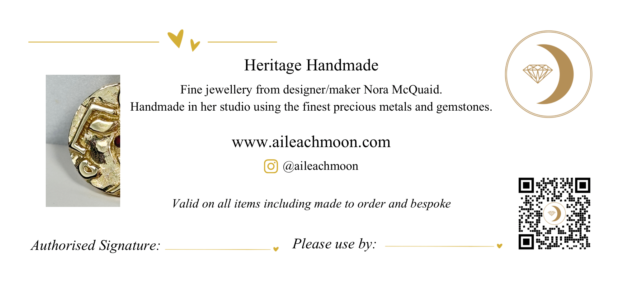 Gift Card back Aileach Moon Fine Jewellery.PNG