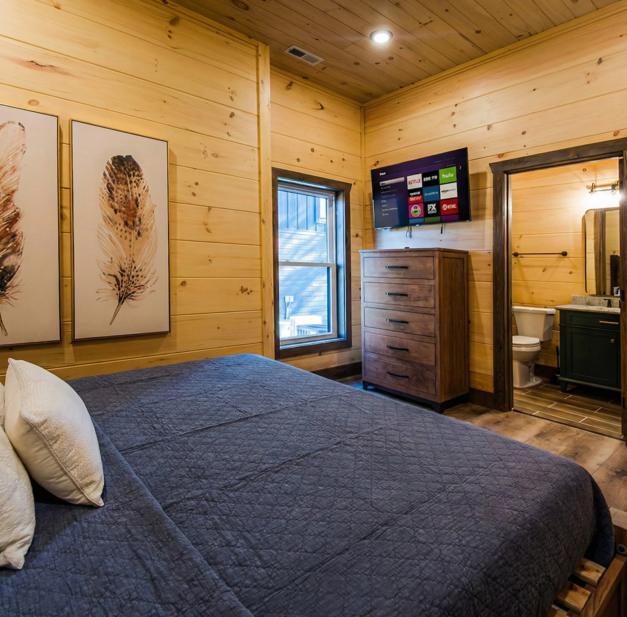 Bedroom #6  King Size Bed, w/Private En Suite Bathroom.  Single Occupancy $3200 or Double Occupancy $5800  King Size Bed, w/Private En Suite Bathroom. ($1000 Deposit Due Today)