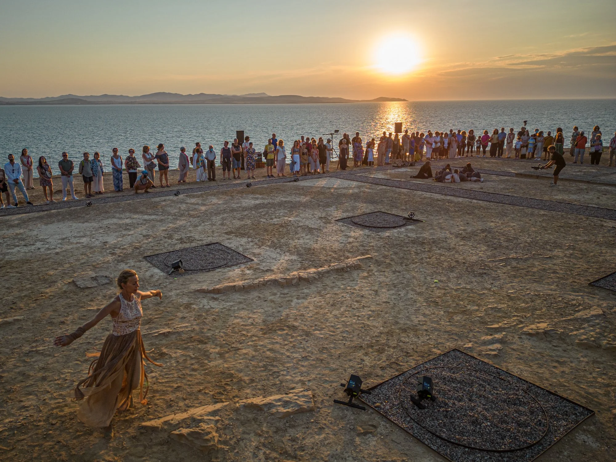 Site-specific performance in the Sanctuary of the Cabeiri, Lemnos, Greece by Anamnesis