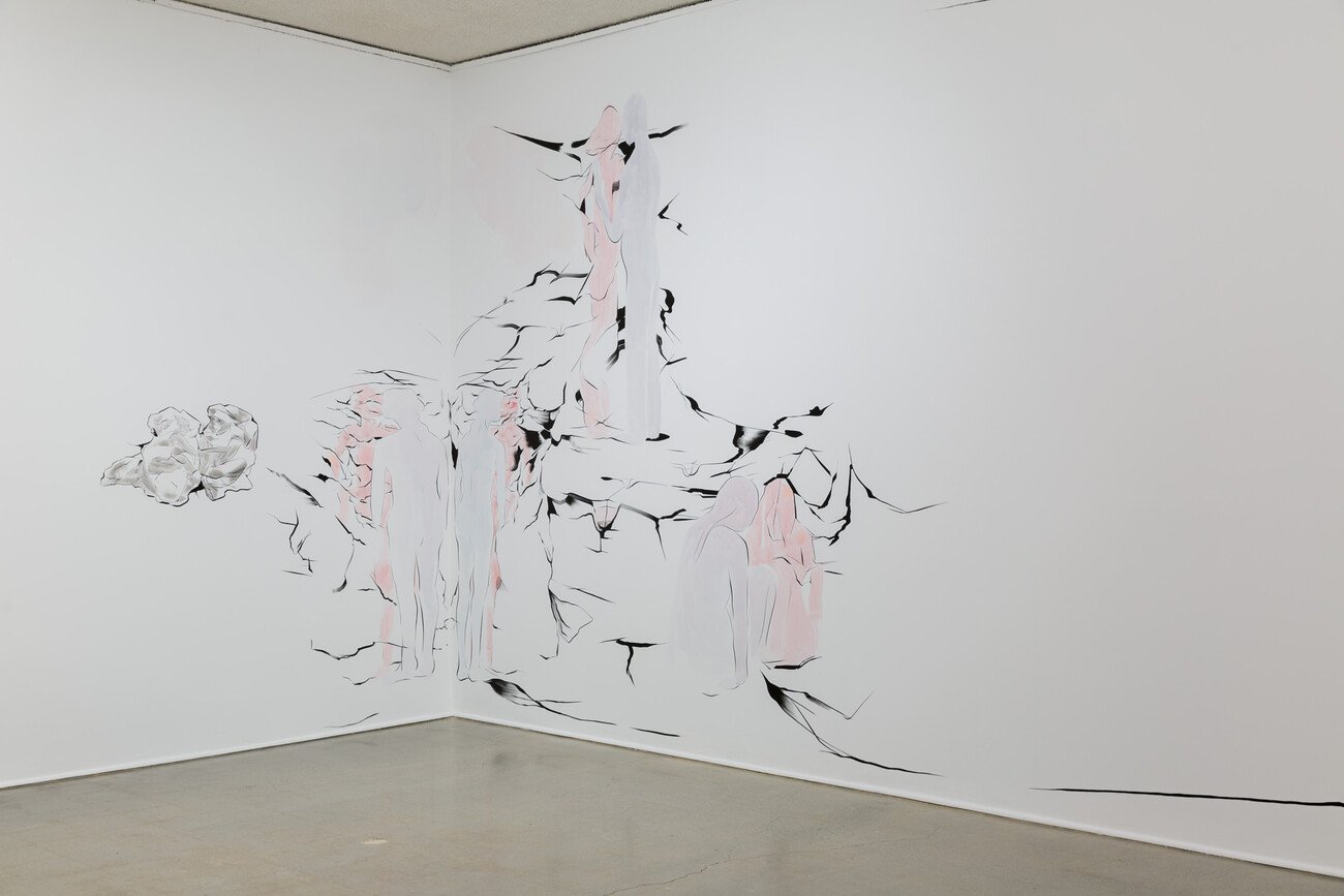  Installation view of artist Rita Ponce de Leon's work in  Prometheus 2017: Four Artists Revisit Orozco  at the Pomona College Museum of Art, fall 2017 