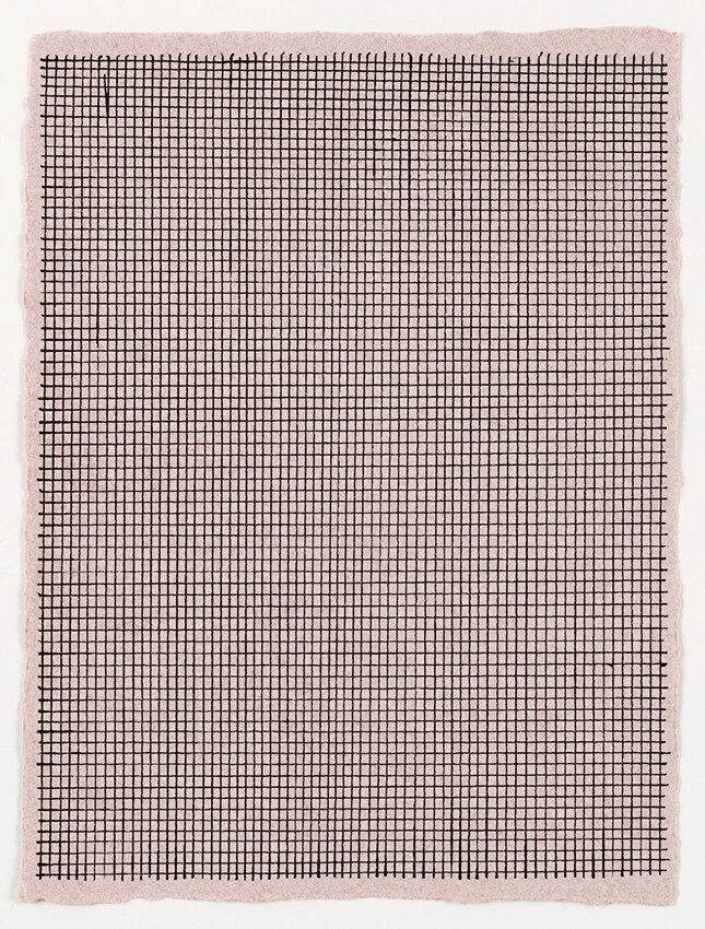  Marcia Hafif,  Untitled , 1985. Ink on paper, 11 x 8 ½ in. Courtesy of the artist and Fergus McCaffrey, New York. Photography © Fredrik Nilsen. 