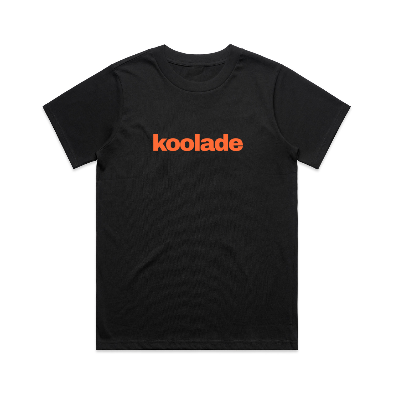 KOOLADE TEE BLACK - TANGERINE.png