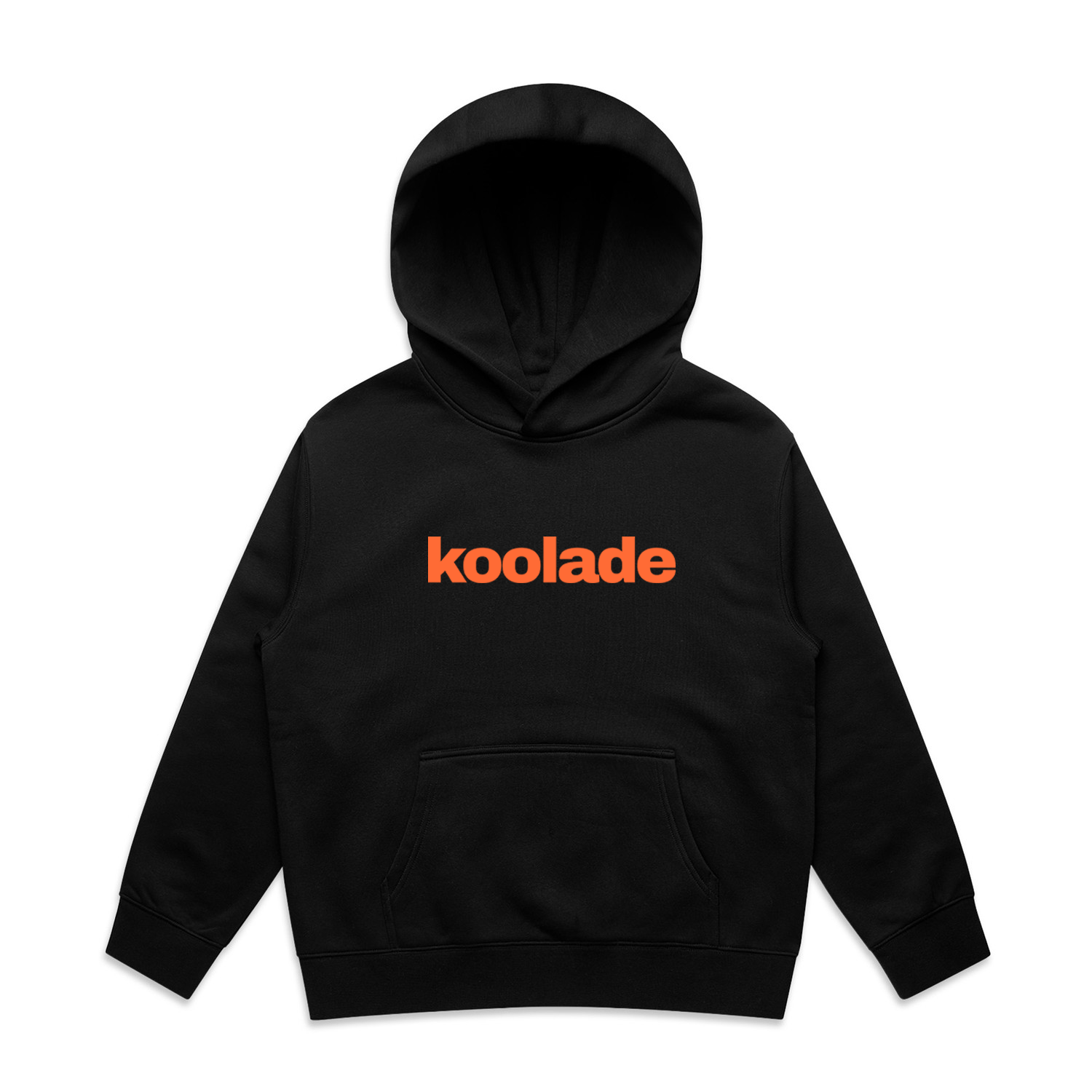 KOOLADE YOUTH HOODIE BLACK - TANGERINE.png