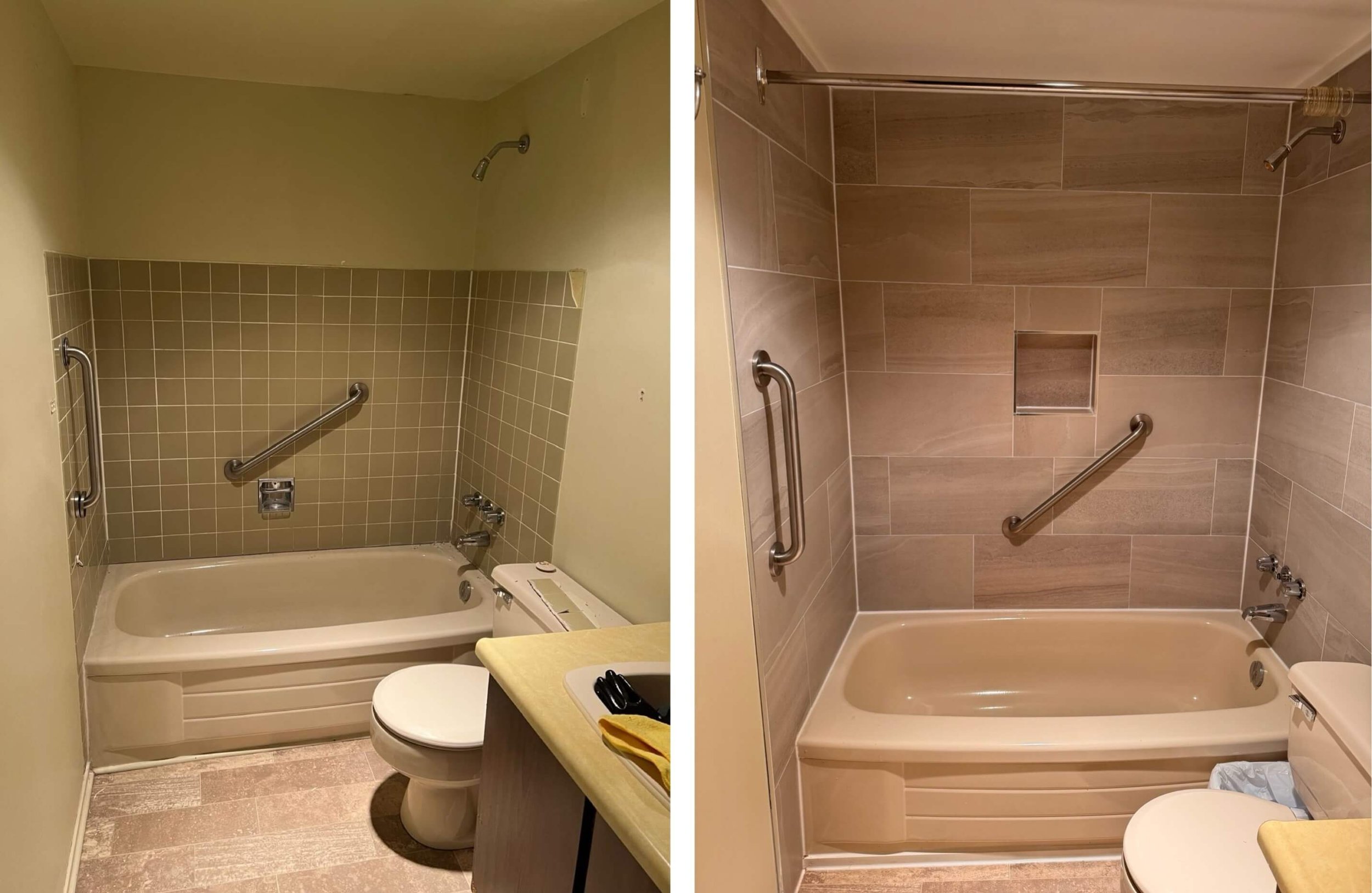 Bathroom tiling upgrade