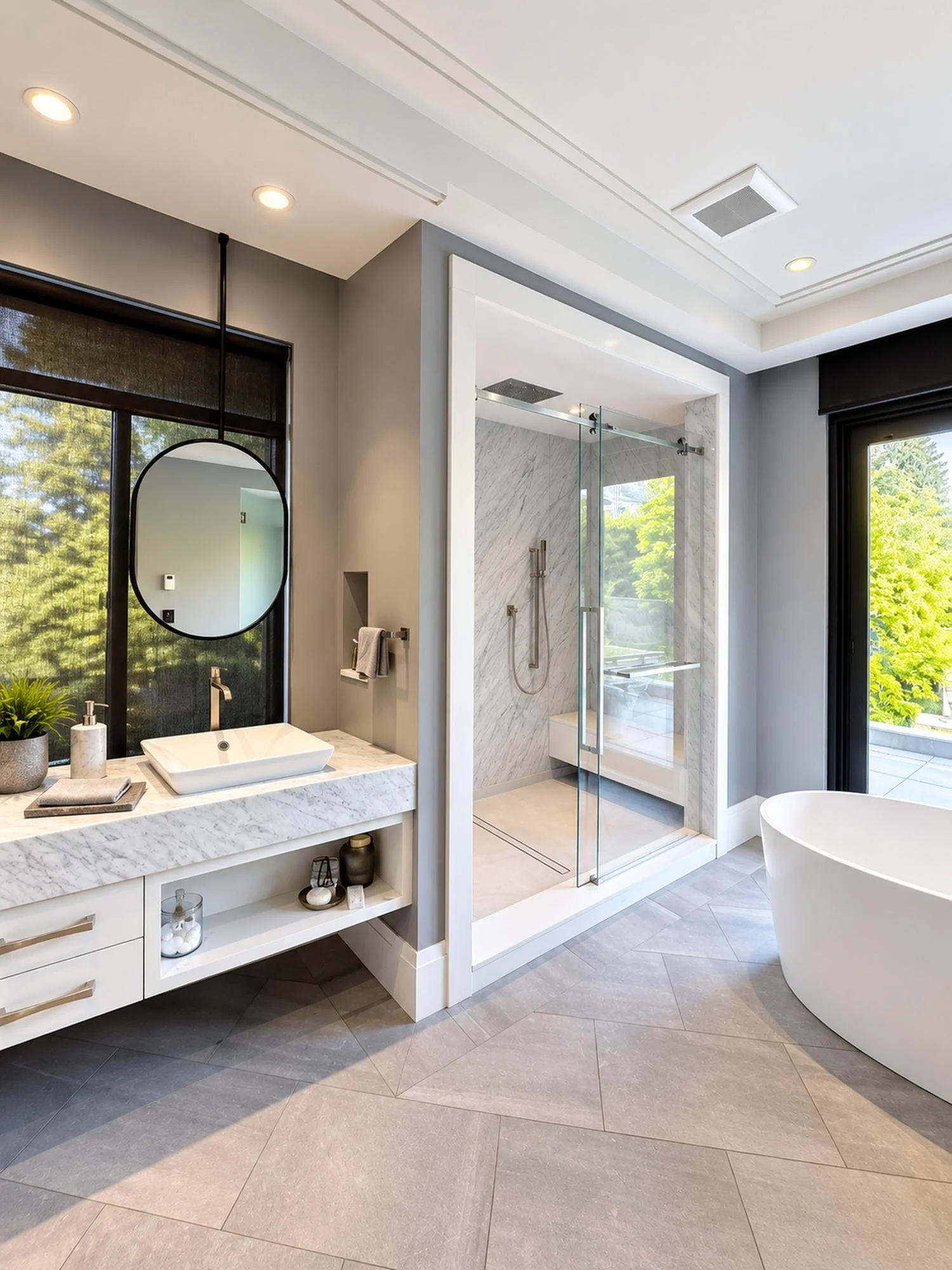 Luxury bathroom complete renovation
