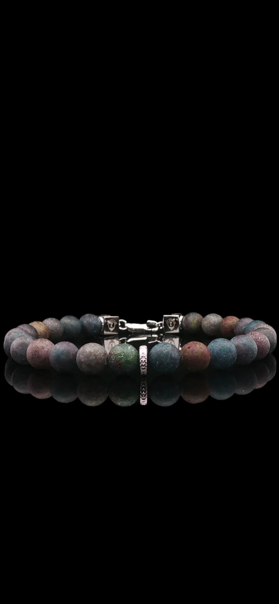 Ruby Kyanite Sterling Silver Bracelet (8mm)