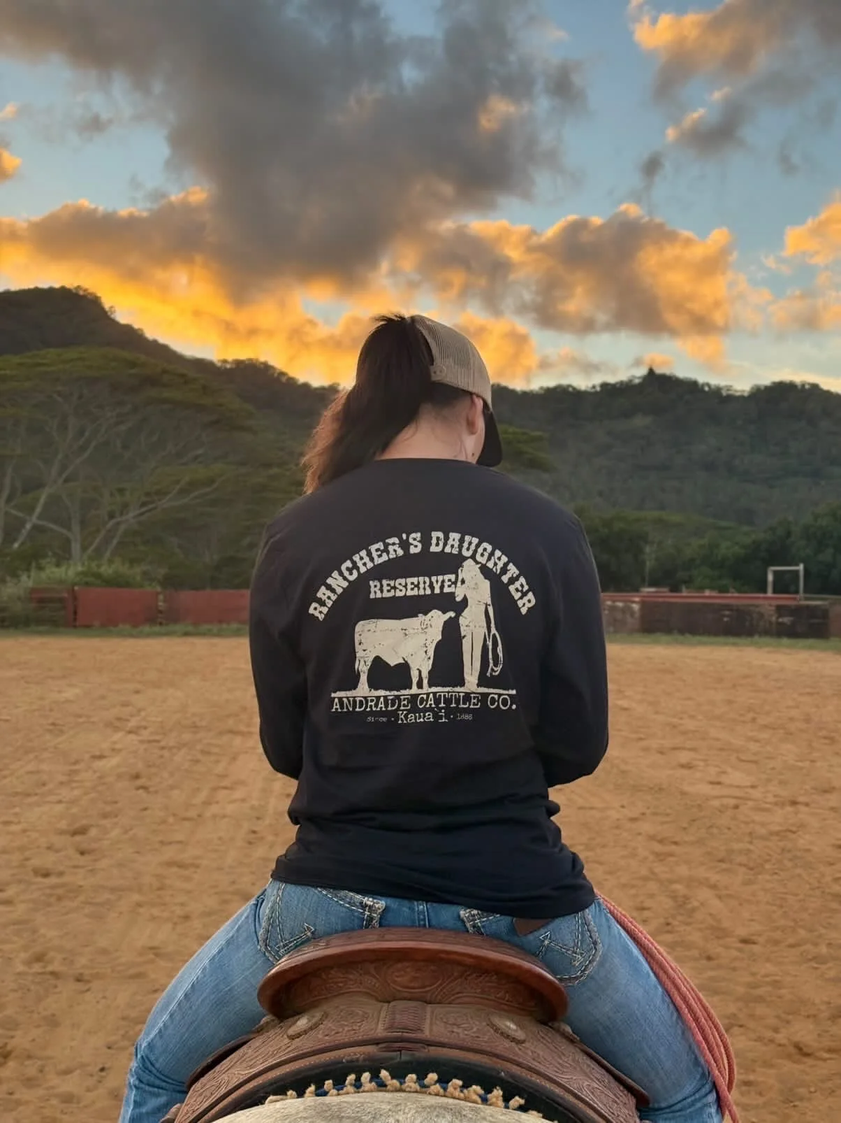 Rancher’s Daughter’s Reserve Logo Tee — Black (Unisex 100% Cotton) | LS or SS
