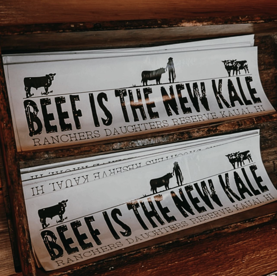 “Beef Is The New Kale” Bumper Sticker — Rancher’s Daughter