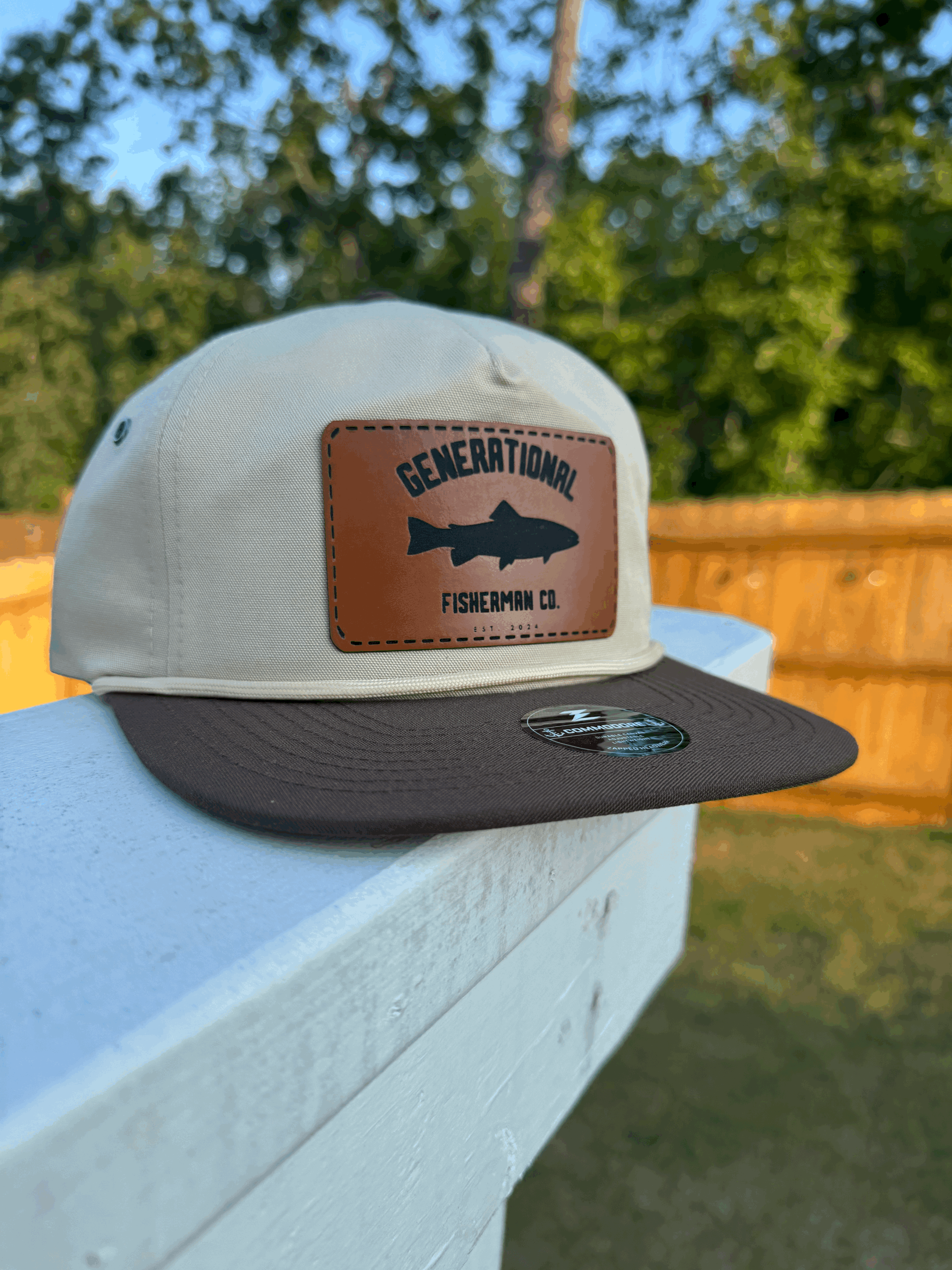 "Grandpa" Leather Patch Hat