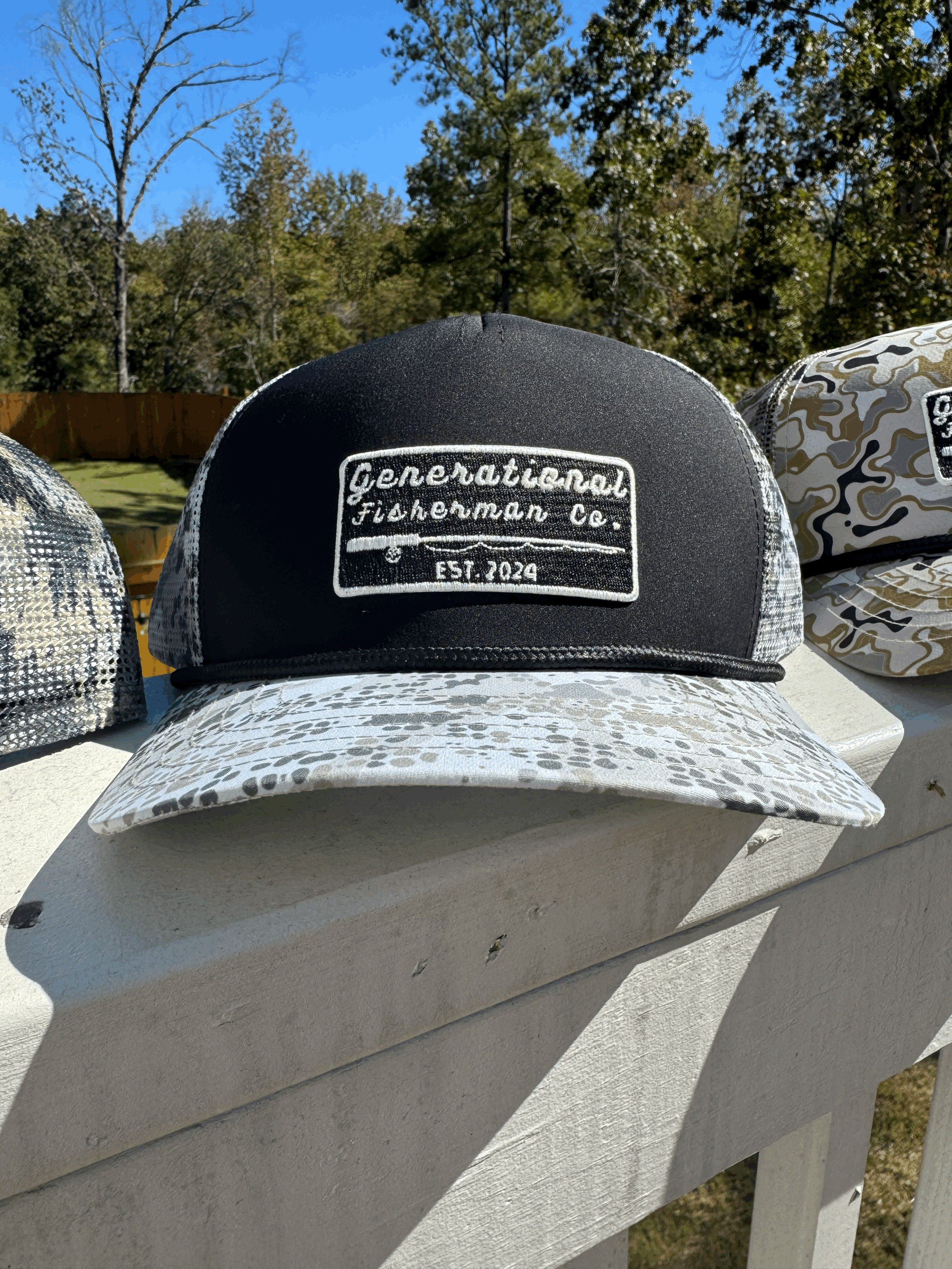 Duckwater Black "Reel" Patch Hat