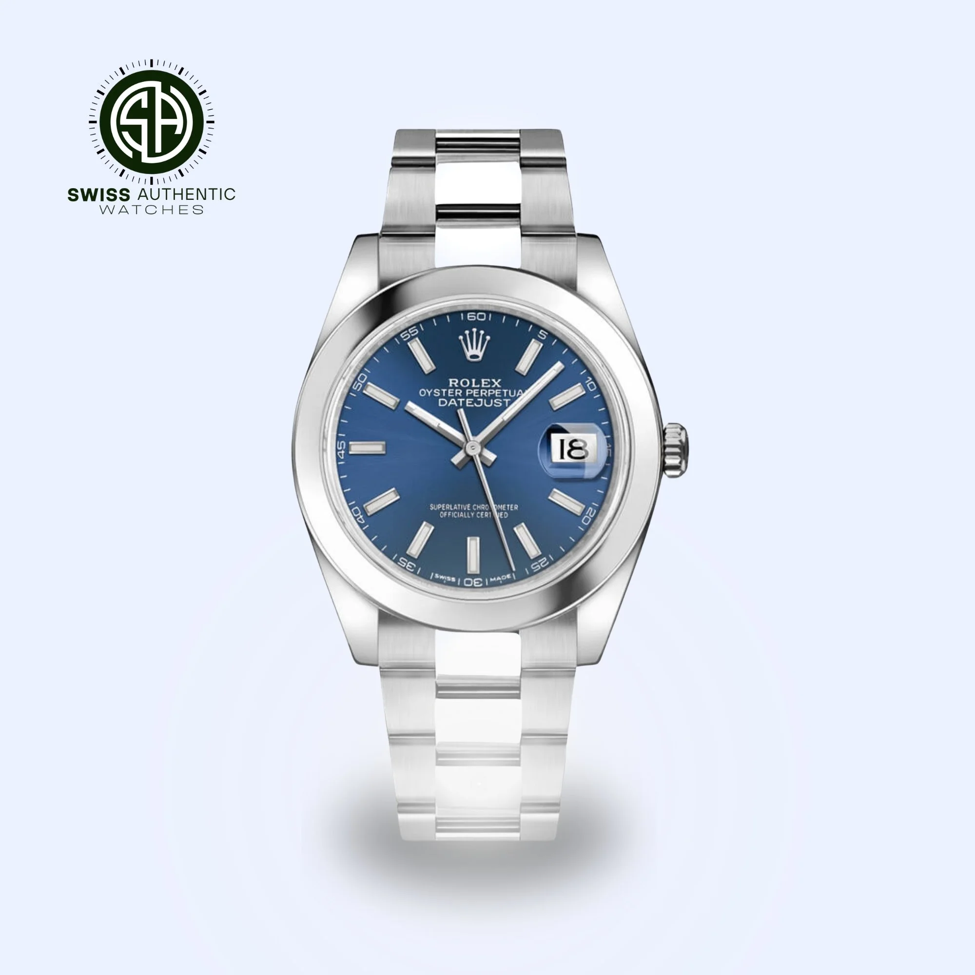 Rolex Datejust - Oyster Perpetual, Blue Index Dial