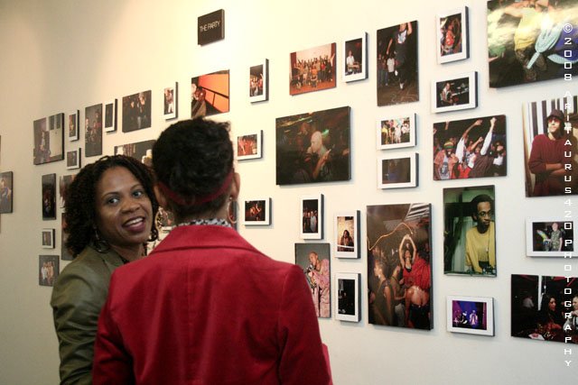 Installation view of The Other 8 Hours photo exhibit @ Harriet's Alter Ego (2008)