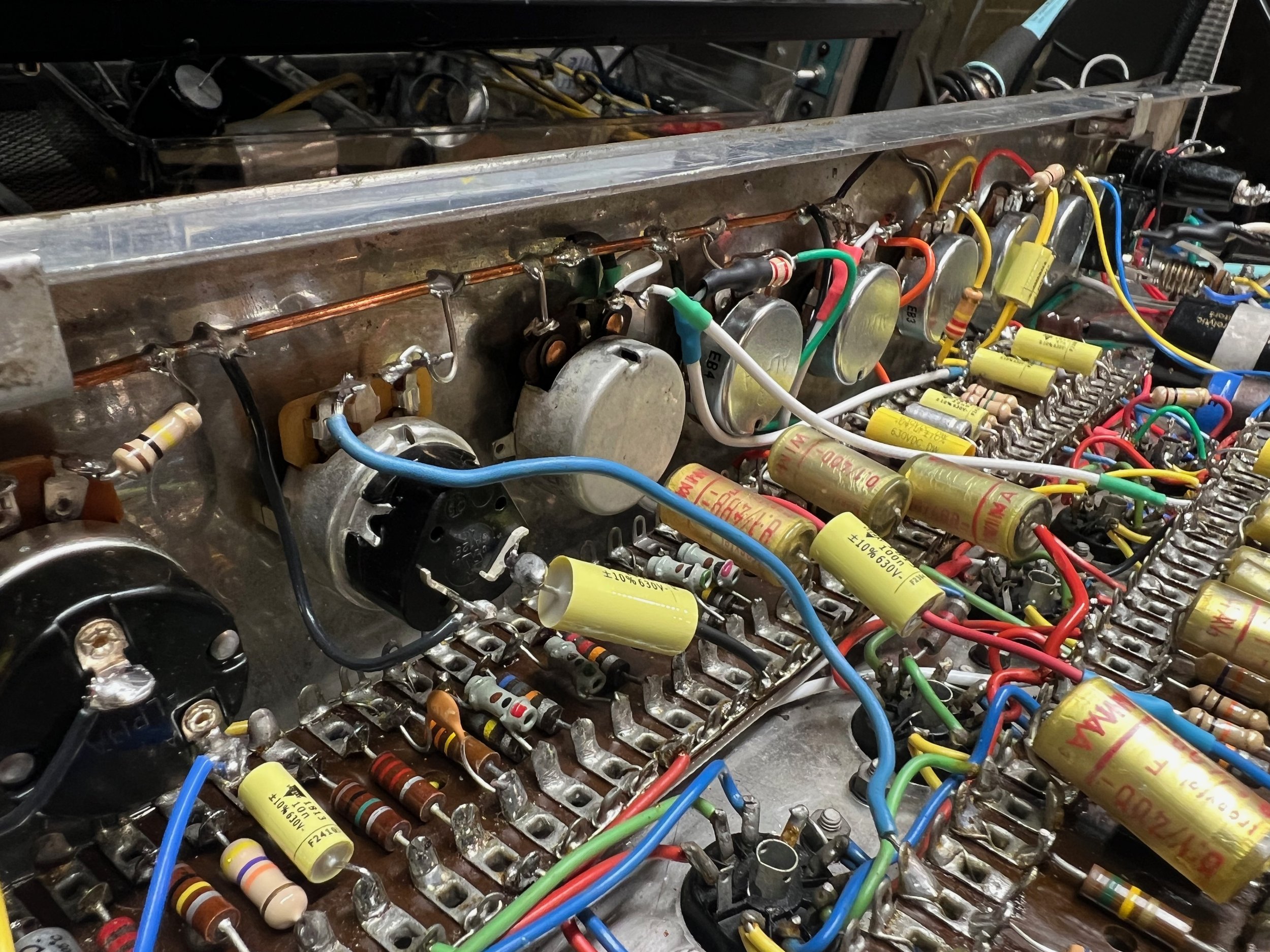 '64 Vox AC30: addition of speed pot and push-pull pot for trem/vib selection and depth control