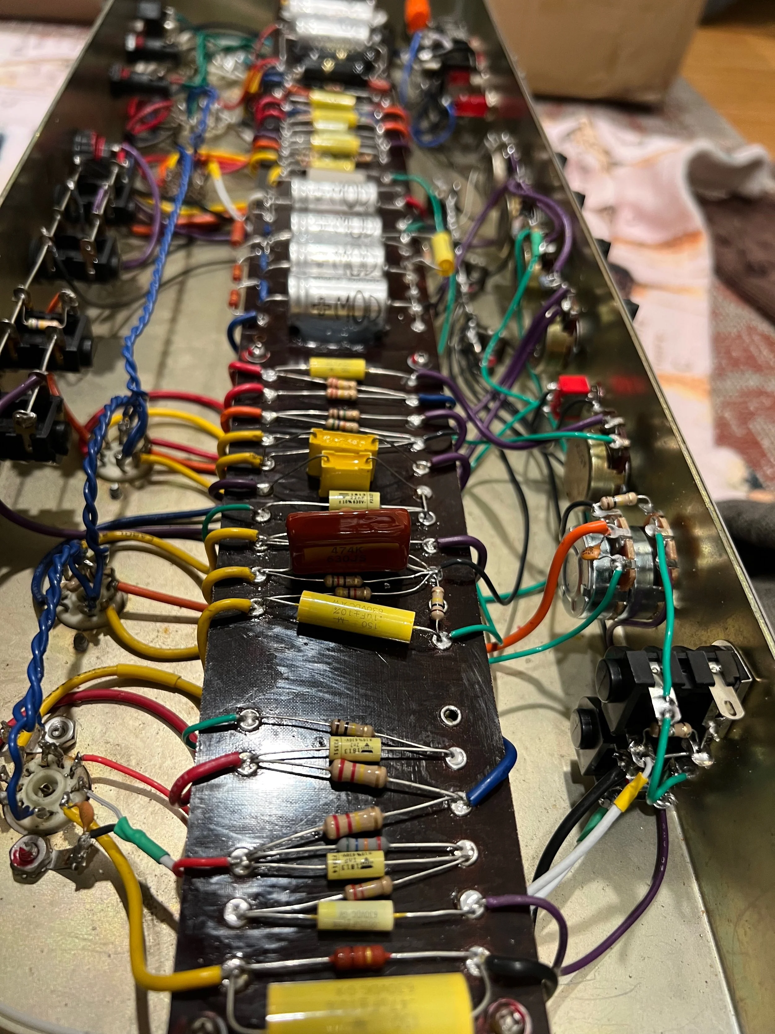 Naylor Super Club 38: recap and preamp rebuild after mods