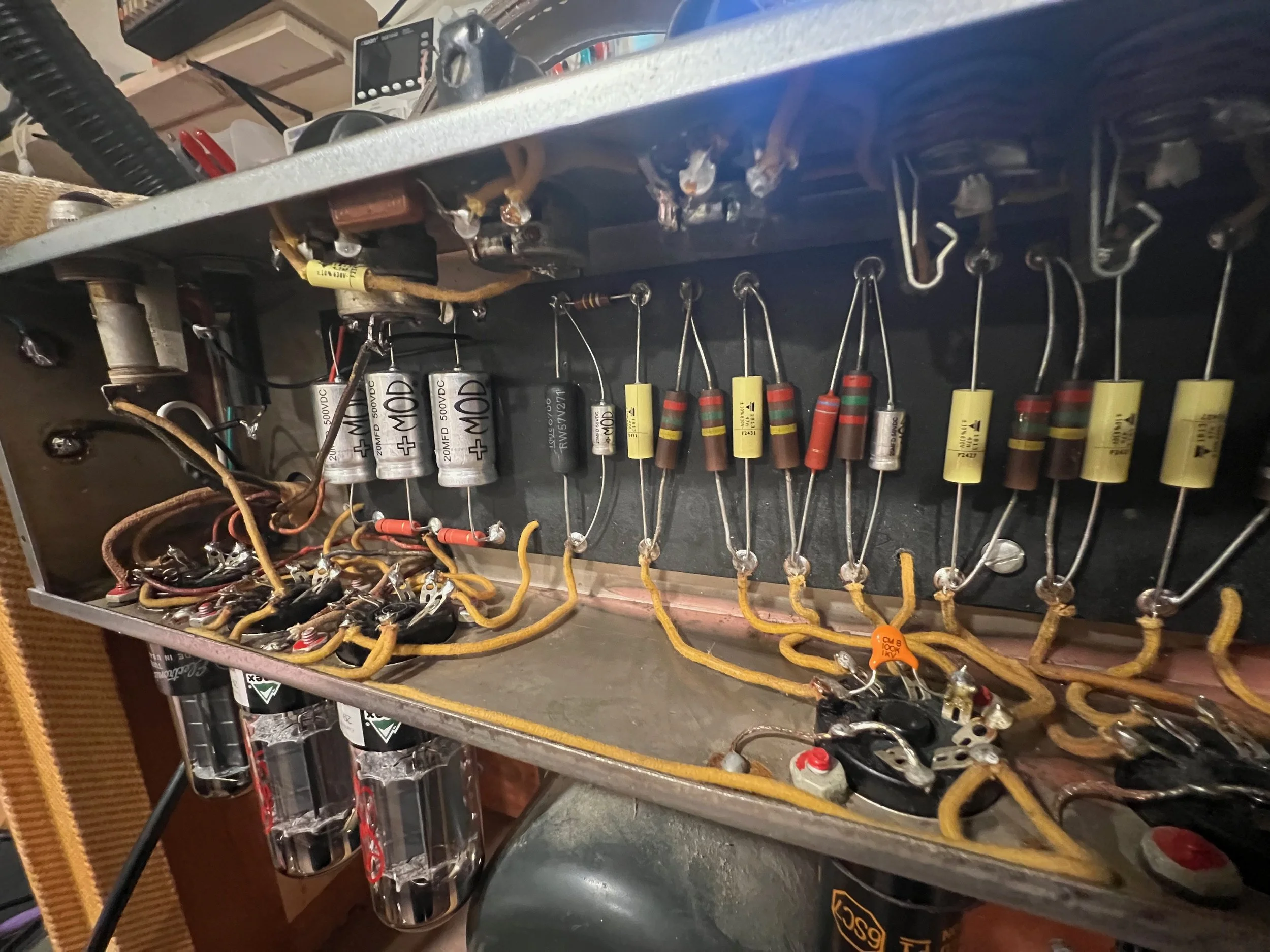 '49 Fender Deluxe 5A3 recap and cleaning