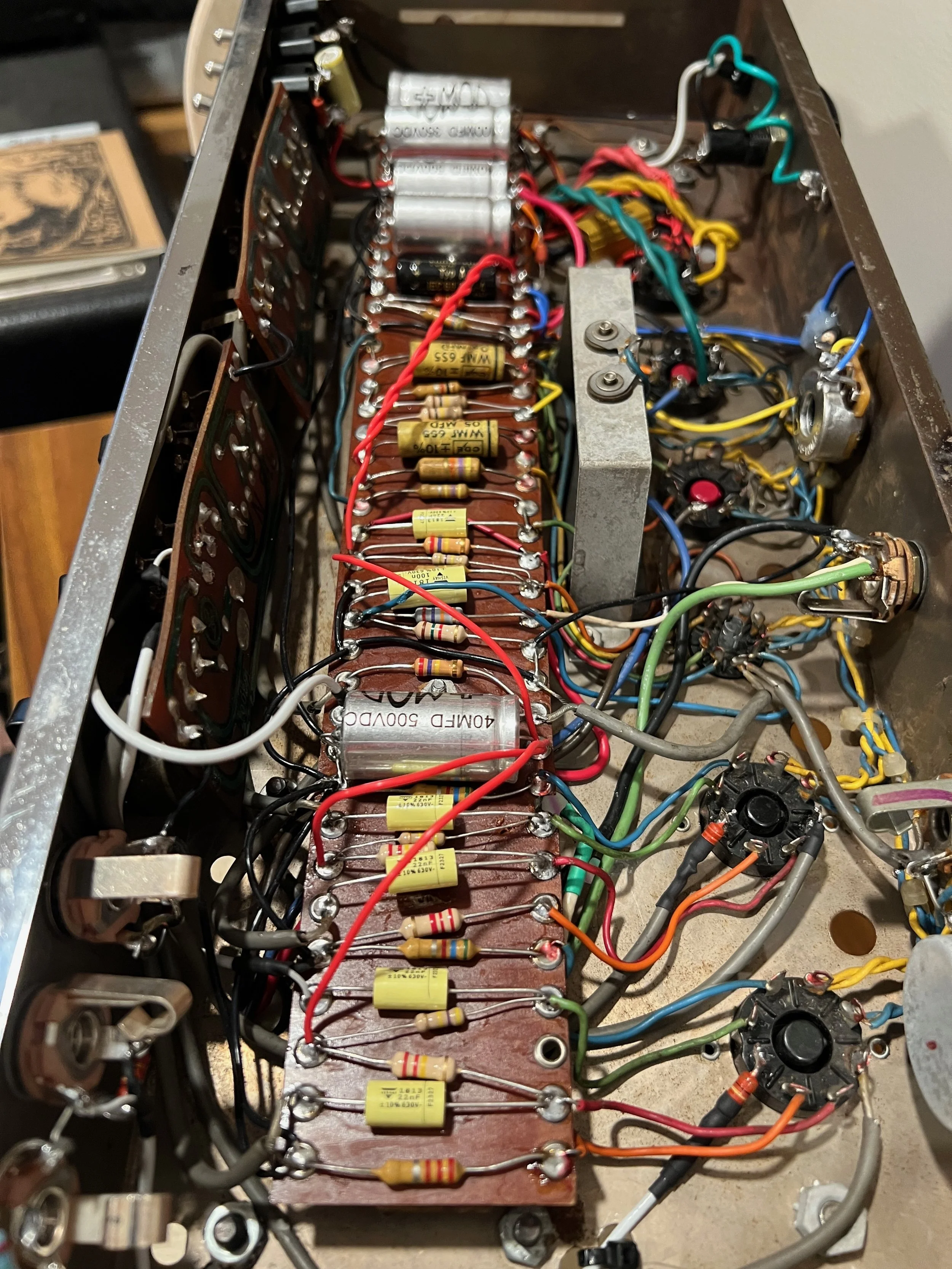 '67 Ampeg B18 preamp restore and recap