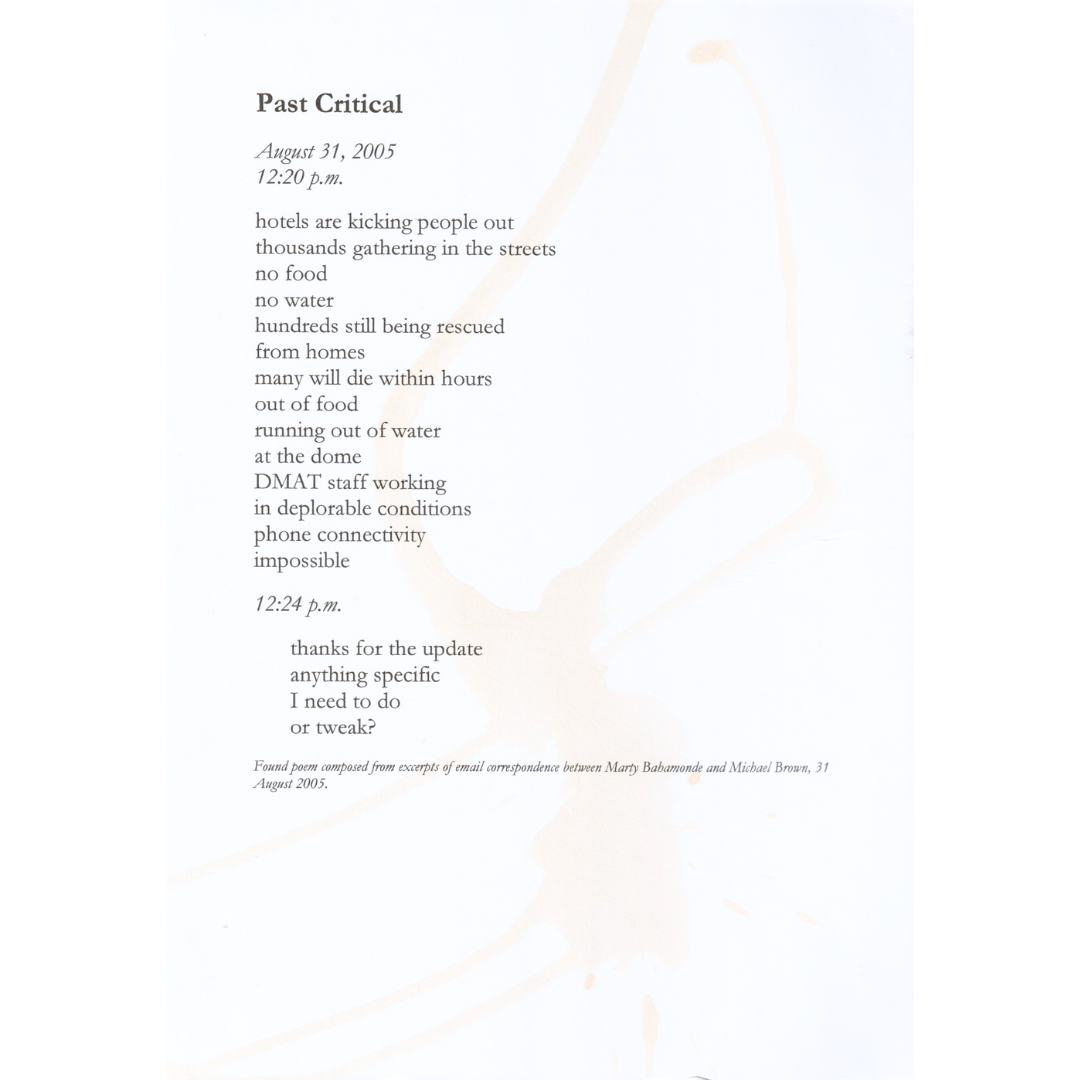 Past critical haibun